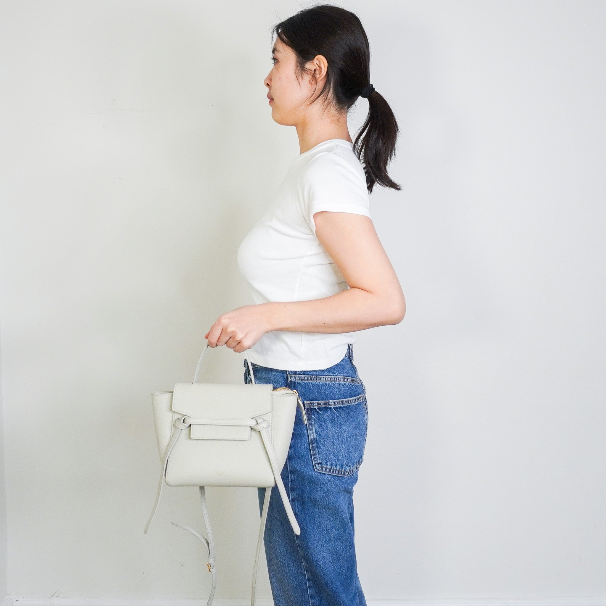 Celine Micro Belt Shoulder Bag in Taupe RRP £1600 | Authentic Preloved