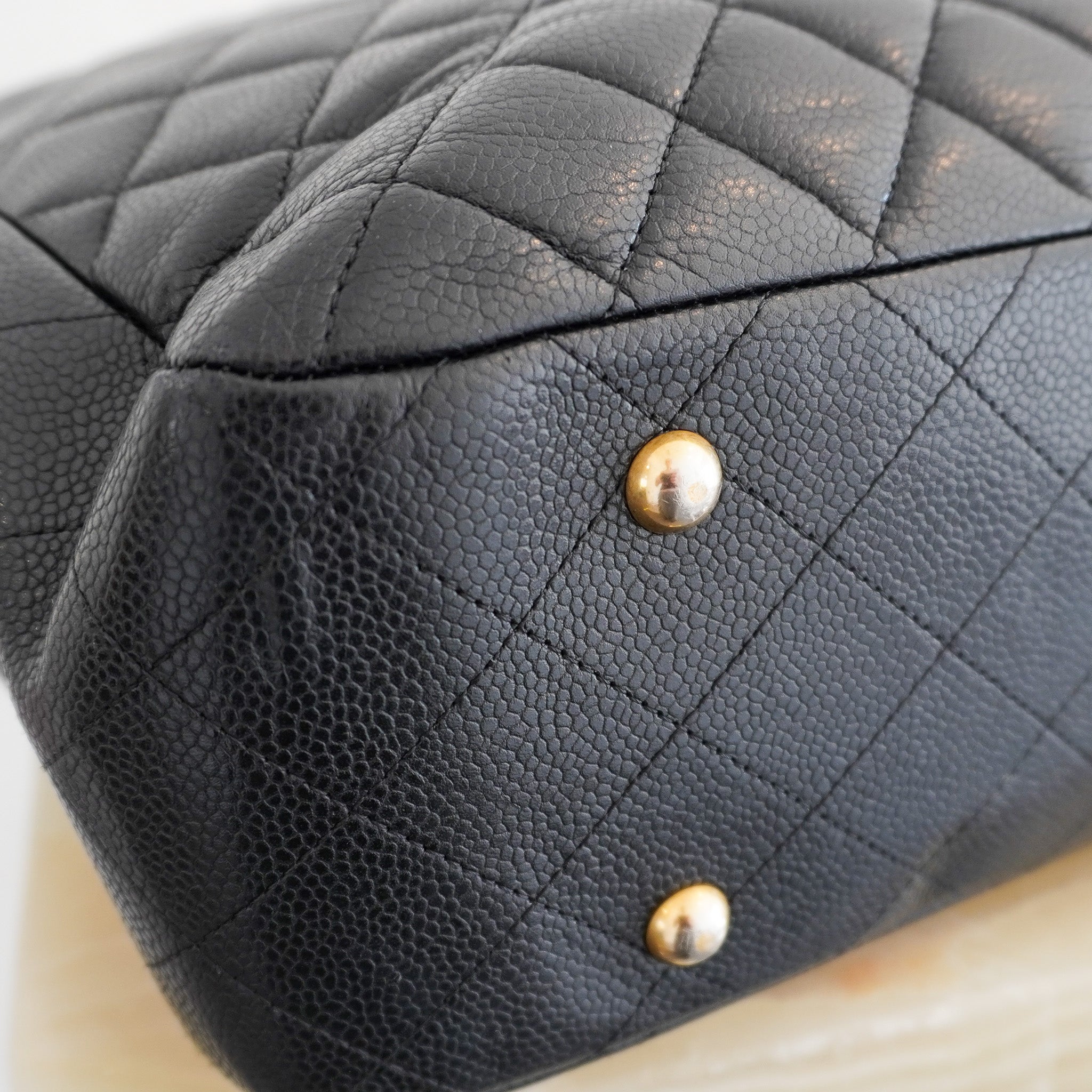 Chanel Grand Shopping Tote (GST) Black Caviar Leather Gold Hardware Bag | Authentic Preloved - Reloved Again