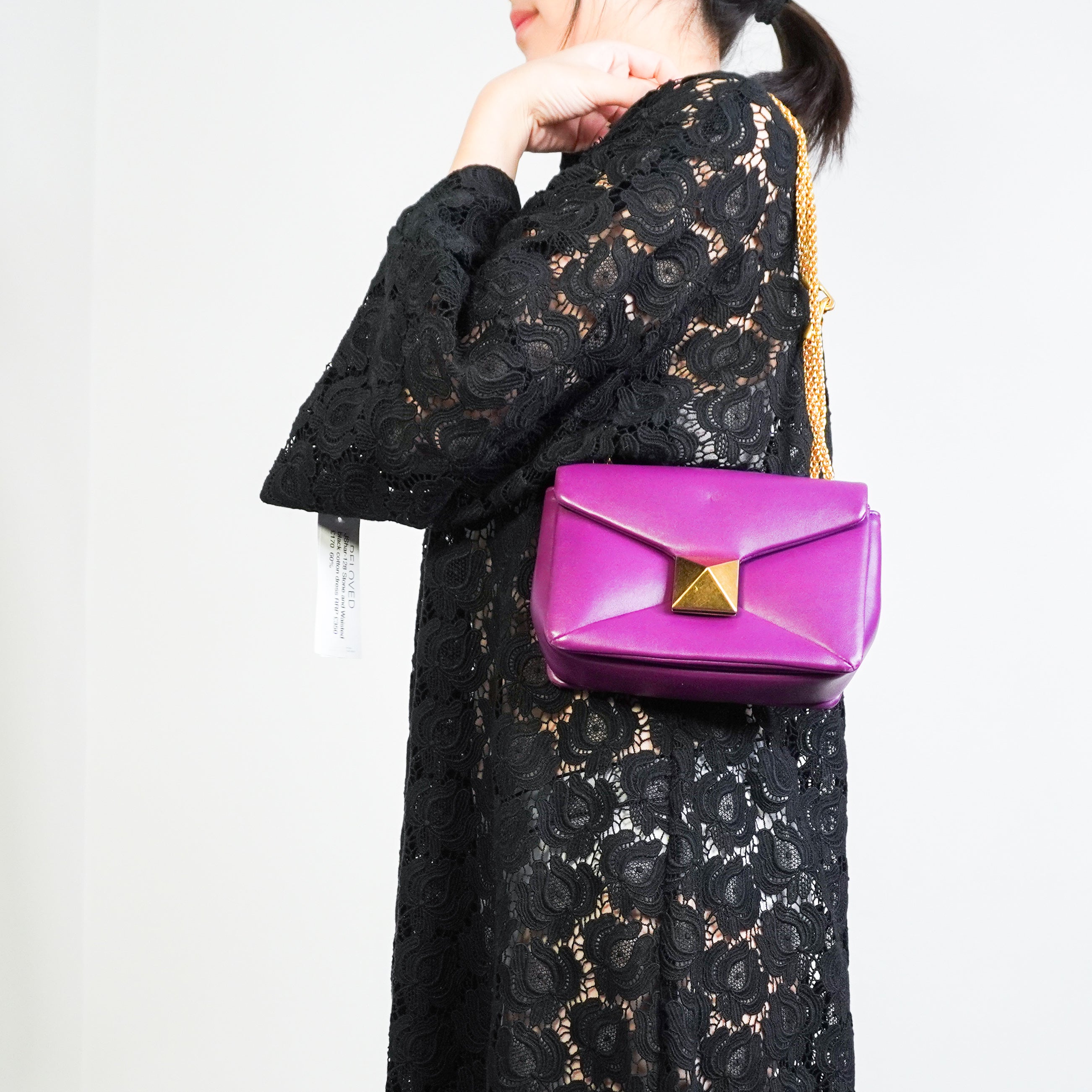 Valentino Purple Rockstud Crossbody Bag RRP £1600 | Authentic Preloved