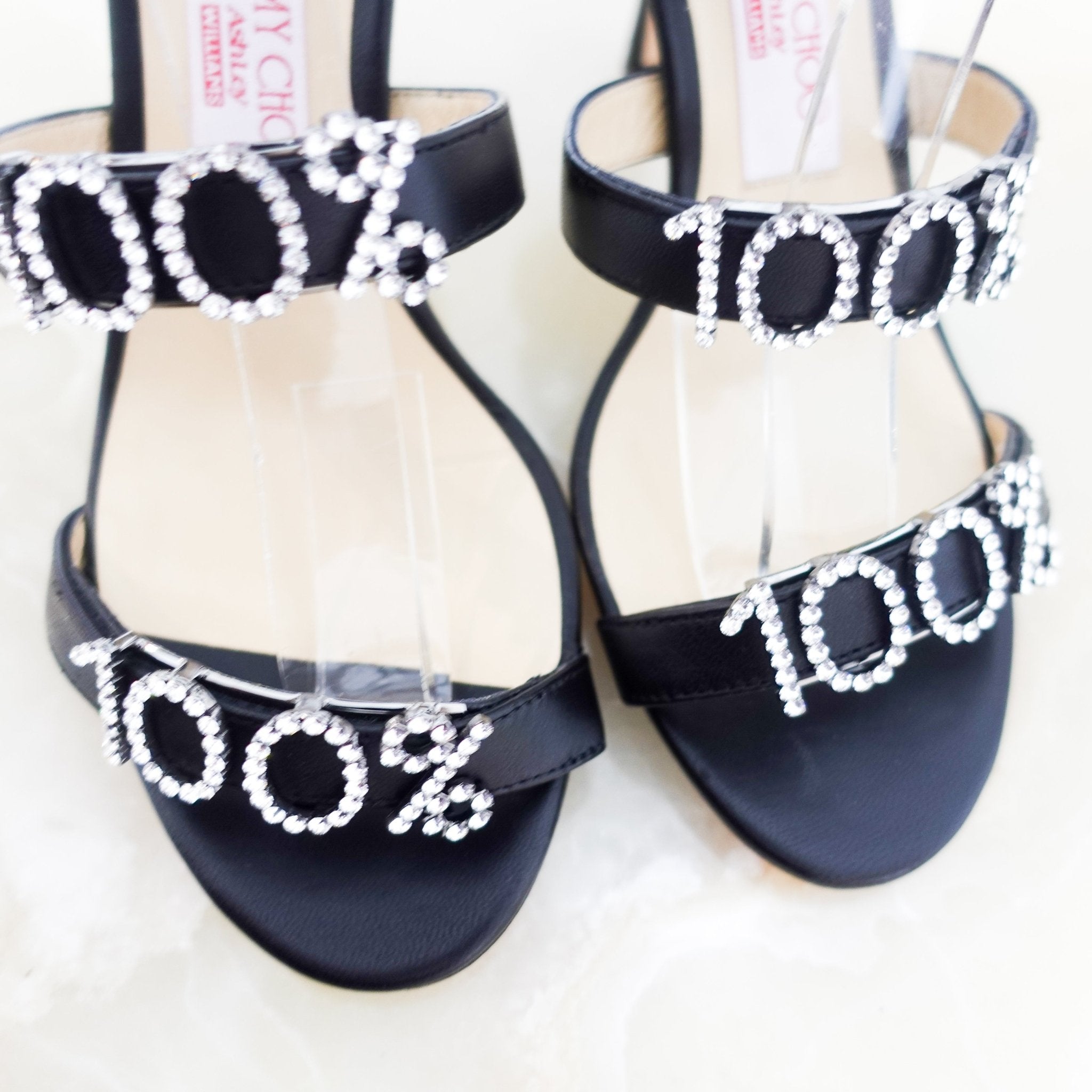 NEW Jimmy Choo Black Crystal heels RRP £995 - OUTLET | Authentic Preloved - Reloved Again