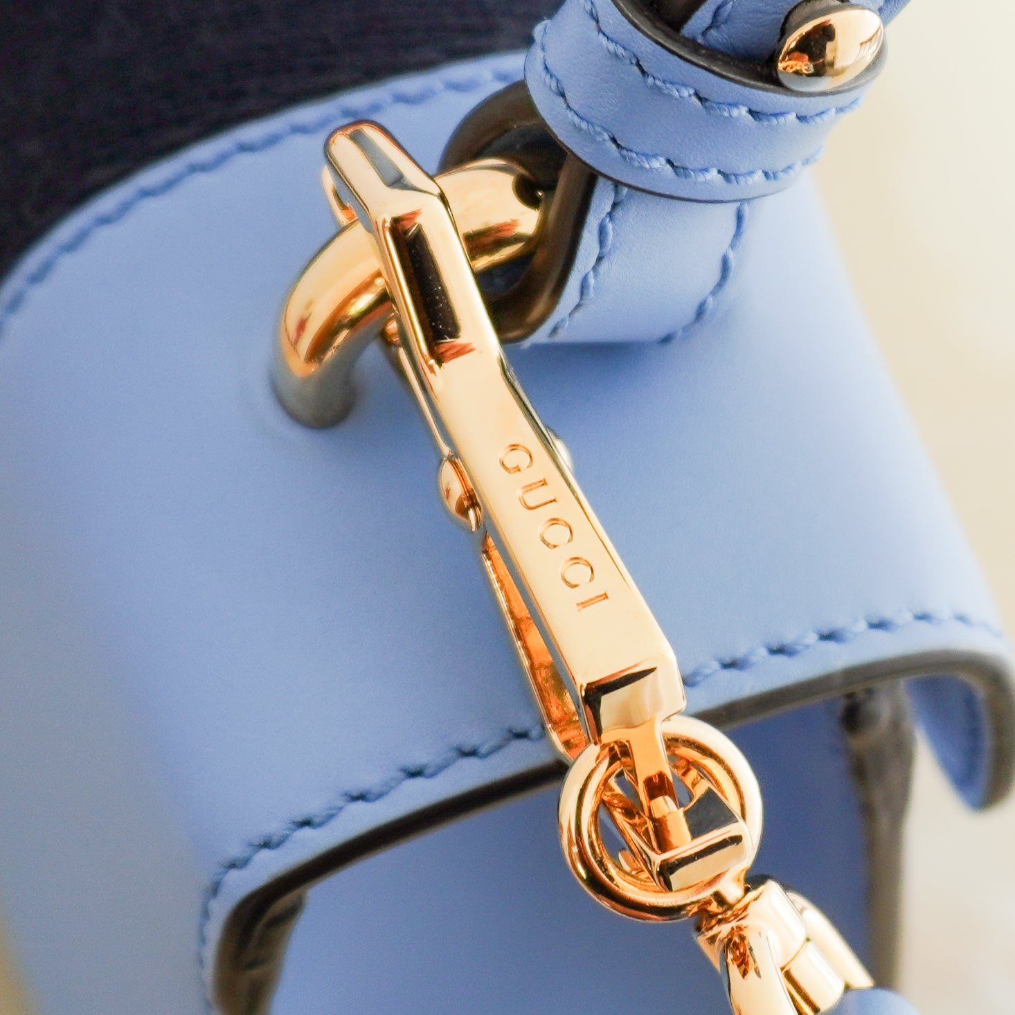 Gucci Blue Sylvie Small Top Handle Bag (RRP £2500) | Authentic Preloved
