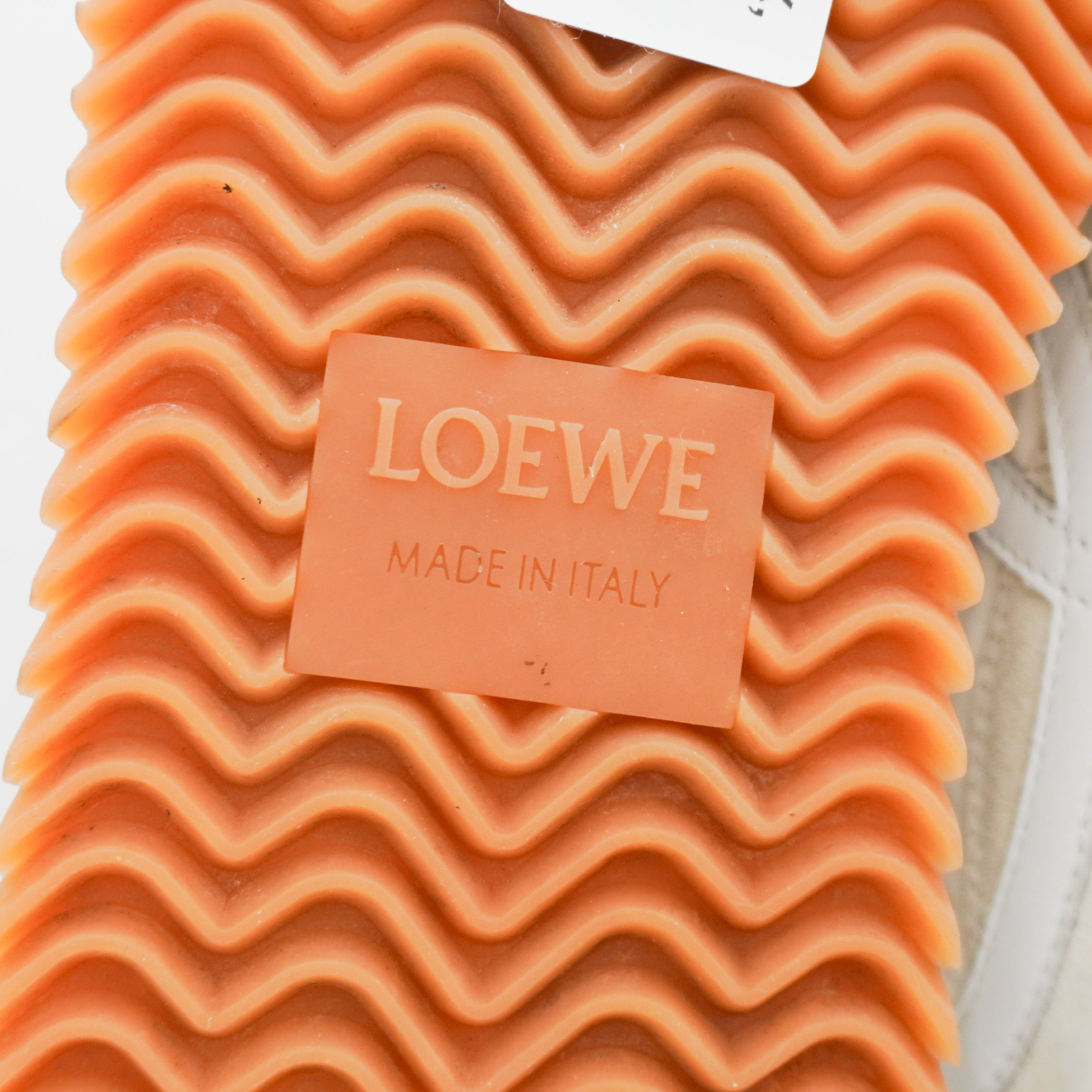 Loewe Flow Runner Sneakers White & Orange (RRP £425) | Authentic Preloved