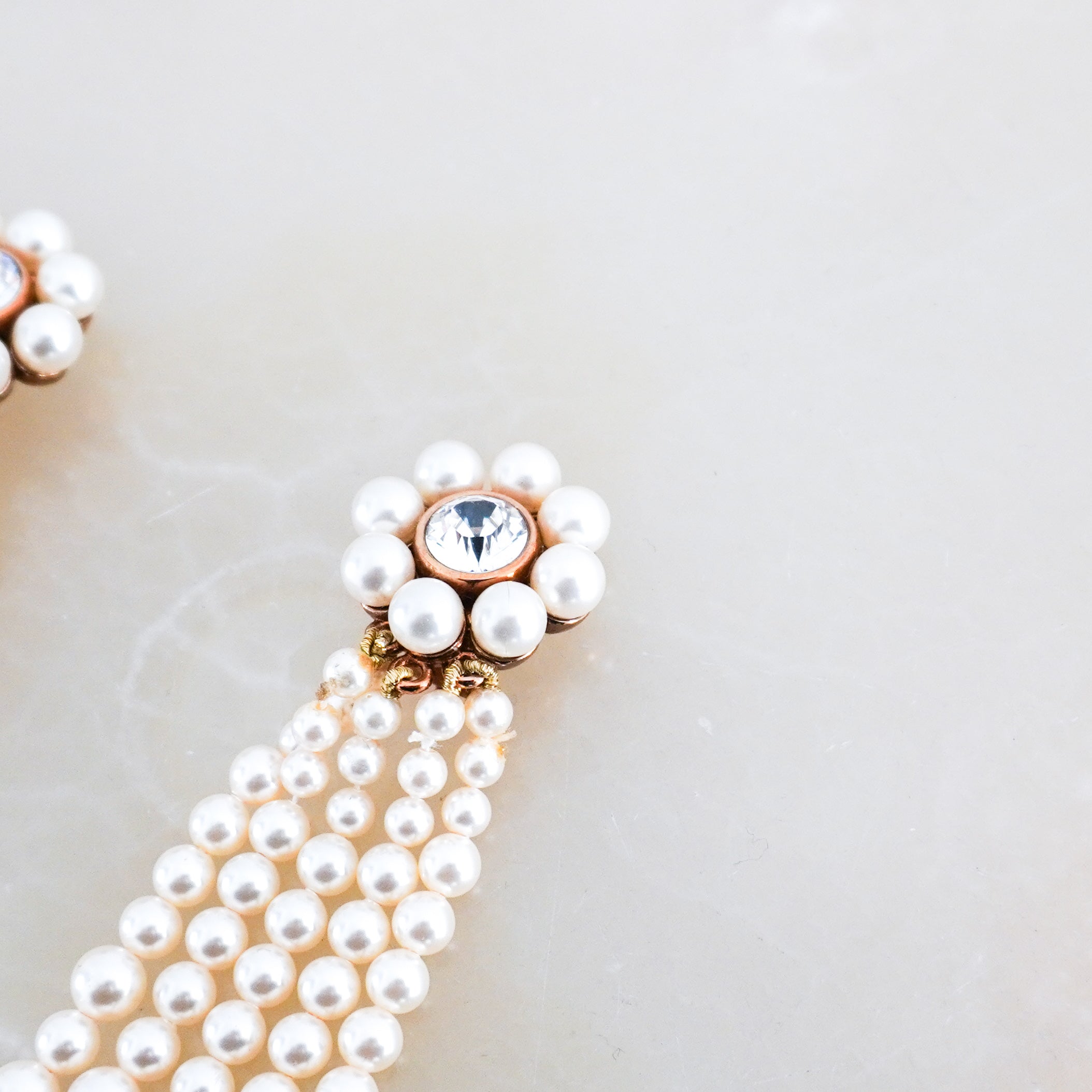 Stella McCartney Pearl Clip On Dangling Earrings RRP £225 | Authentic Preloved FINAL SALE - Reloved Again