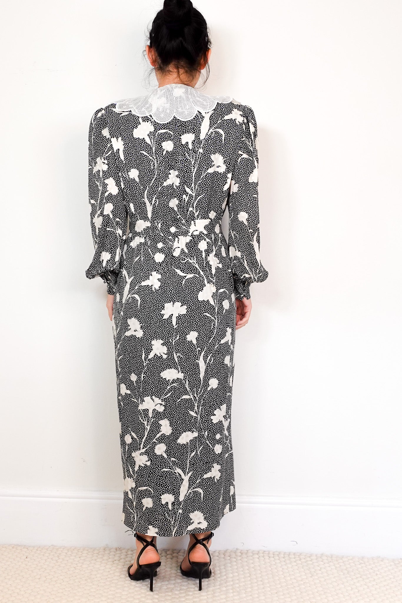 Alessandra Rich Embroidered Collar Dress RRP £1200 | Authentic Preloved - Reloved Again