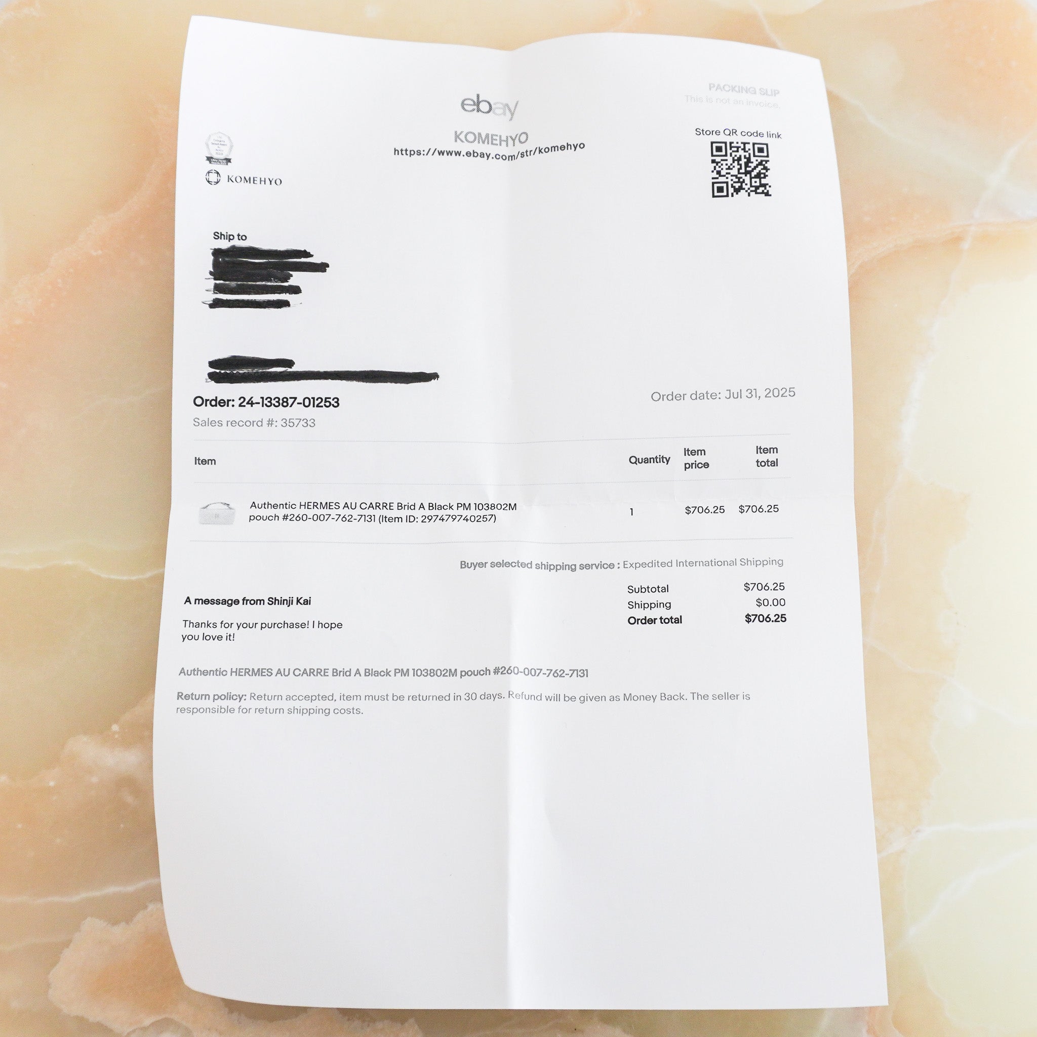 NEW Hermes Small Bride-a-Brac Bag in Beige RRP £710 | Authentic Preloved