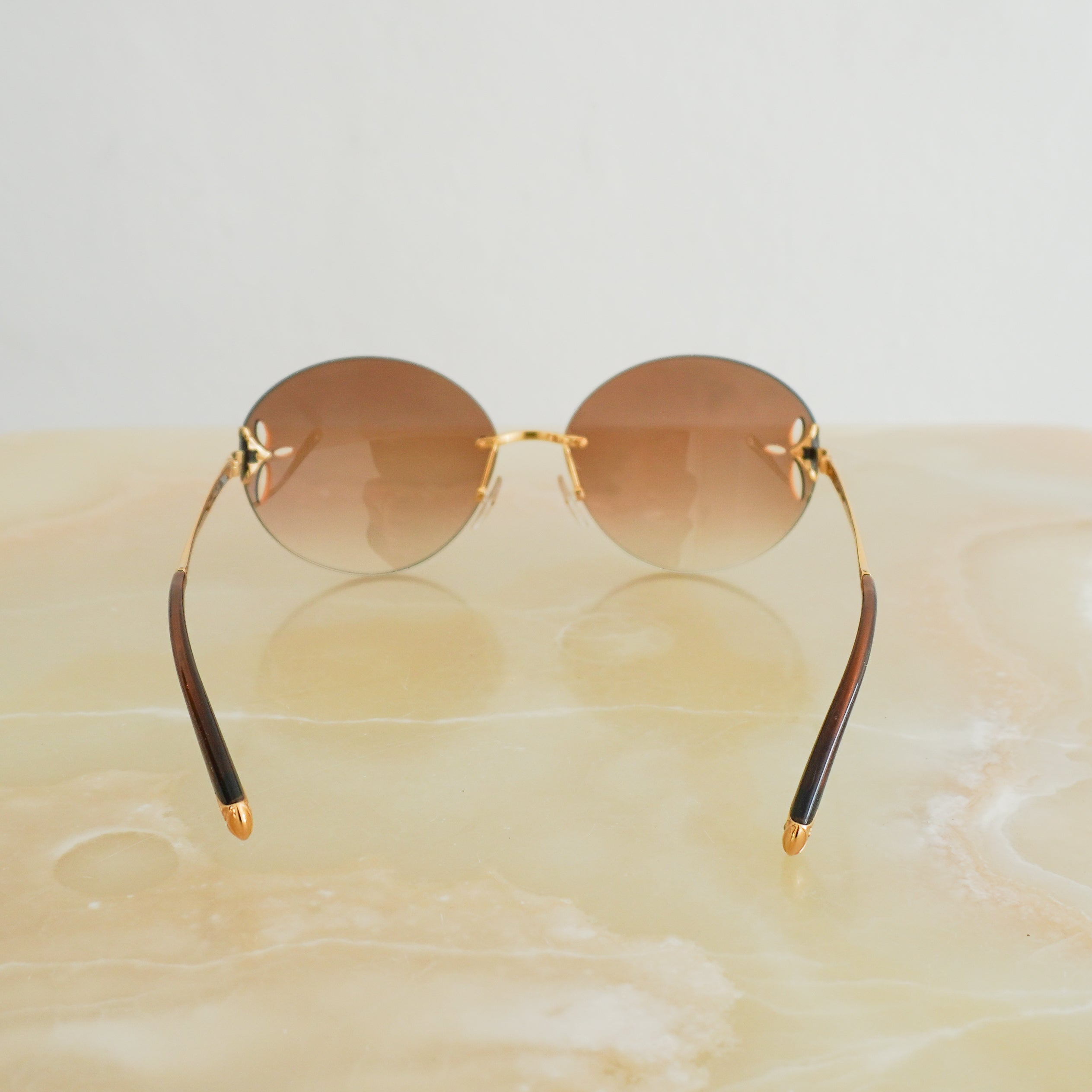 Louis Vuitton Gold Tone Aviator Sunglasses RRP £320 | Authentic Preloved FINAL SALE