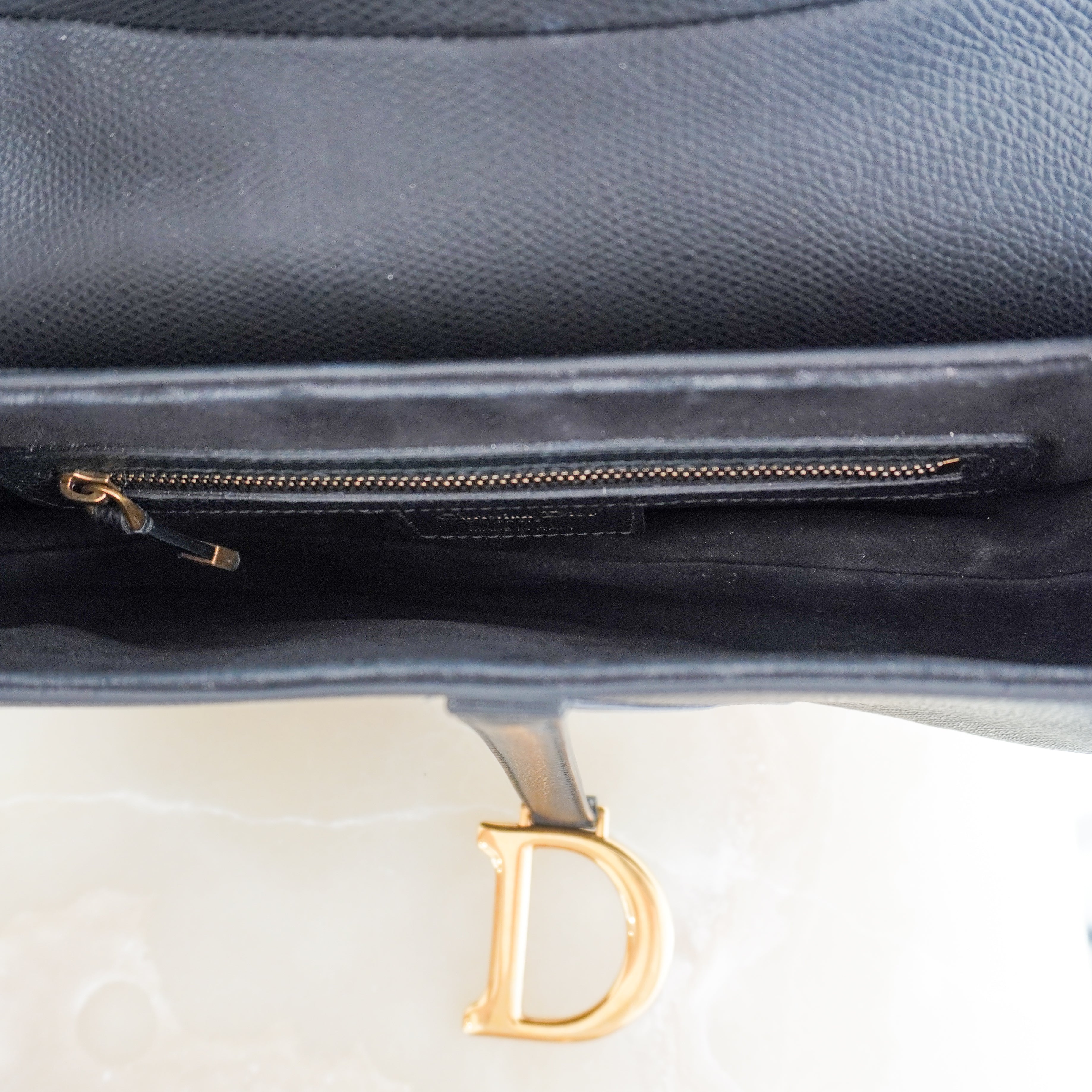 Dior Black Calfskin Medium Saddle Shoulder Bag RRP £3300 | Authentic Preloved