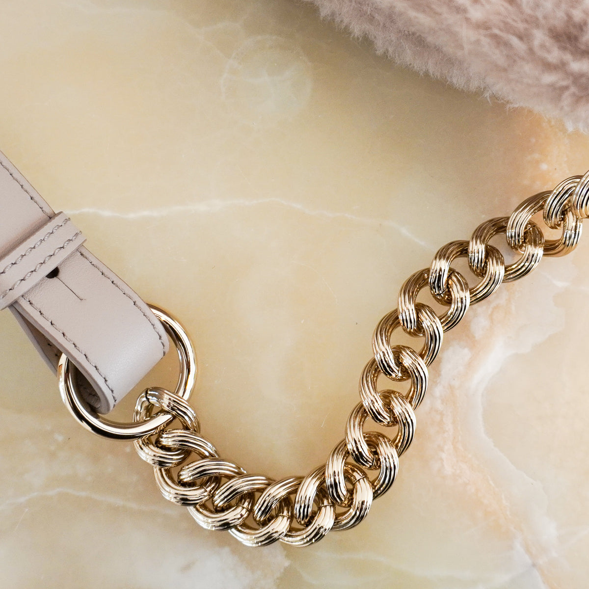 MaxMara Beige Camelux Teddy Fur Crossbody Bag (RRP £720) | Authentic Preloved