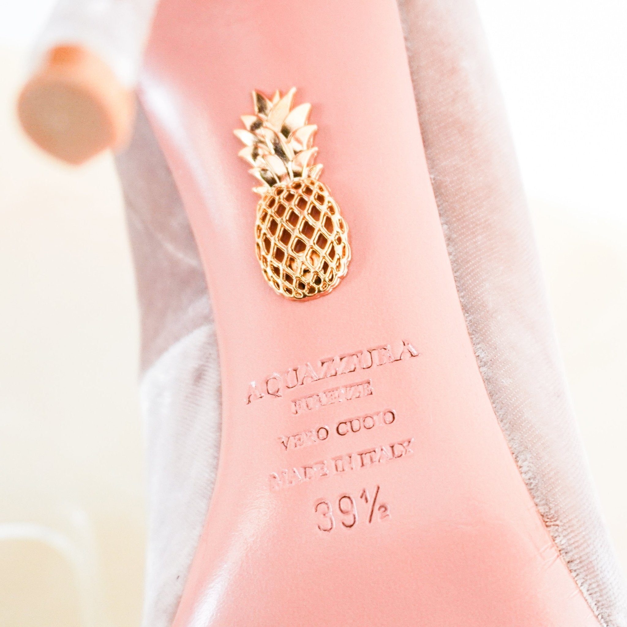 Aquazzura Nude Velvet Tassel Pump RRP £430 | Authentic Preloved