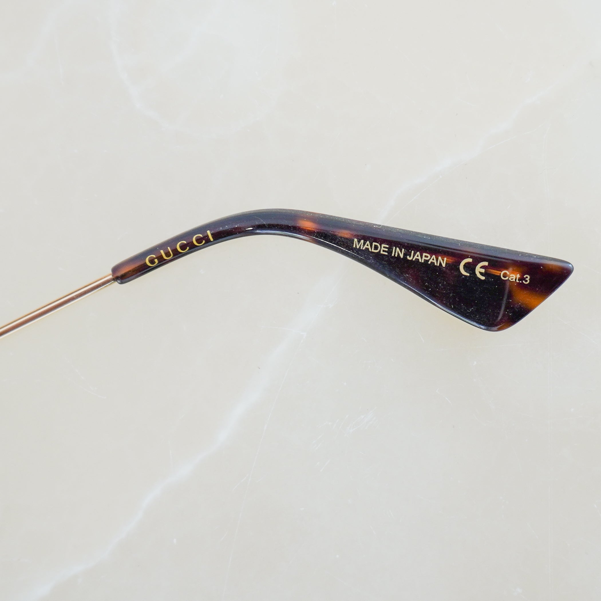 Gucci Green & Gold Aviator Sunglasses (RRP £350) | Authentic Preloved FINAL SALE