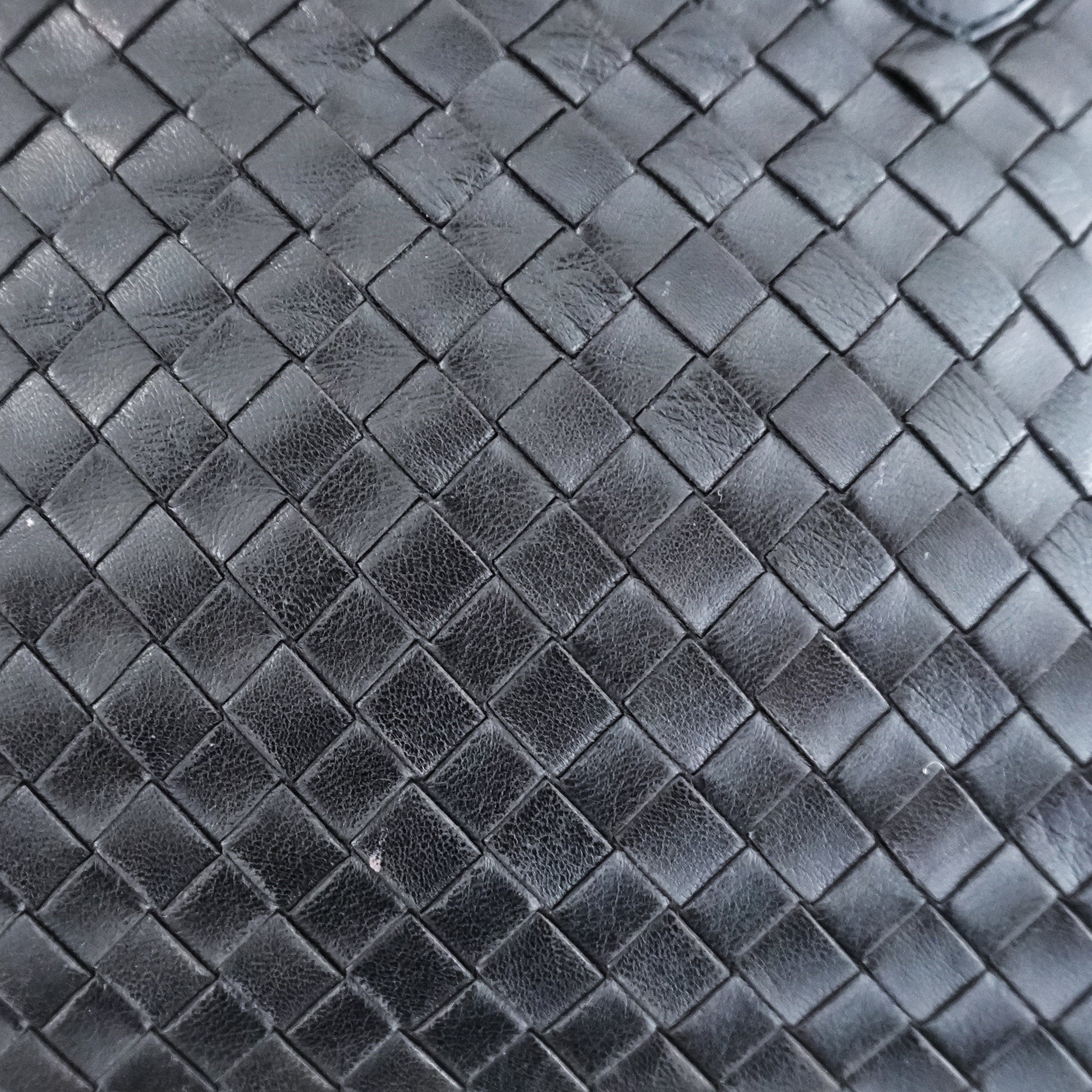 Vintage Bottega Veneta Black Intrecciato Top-Handle Bag RRP £3500 | Authentic Preloved