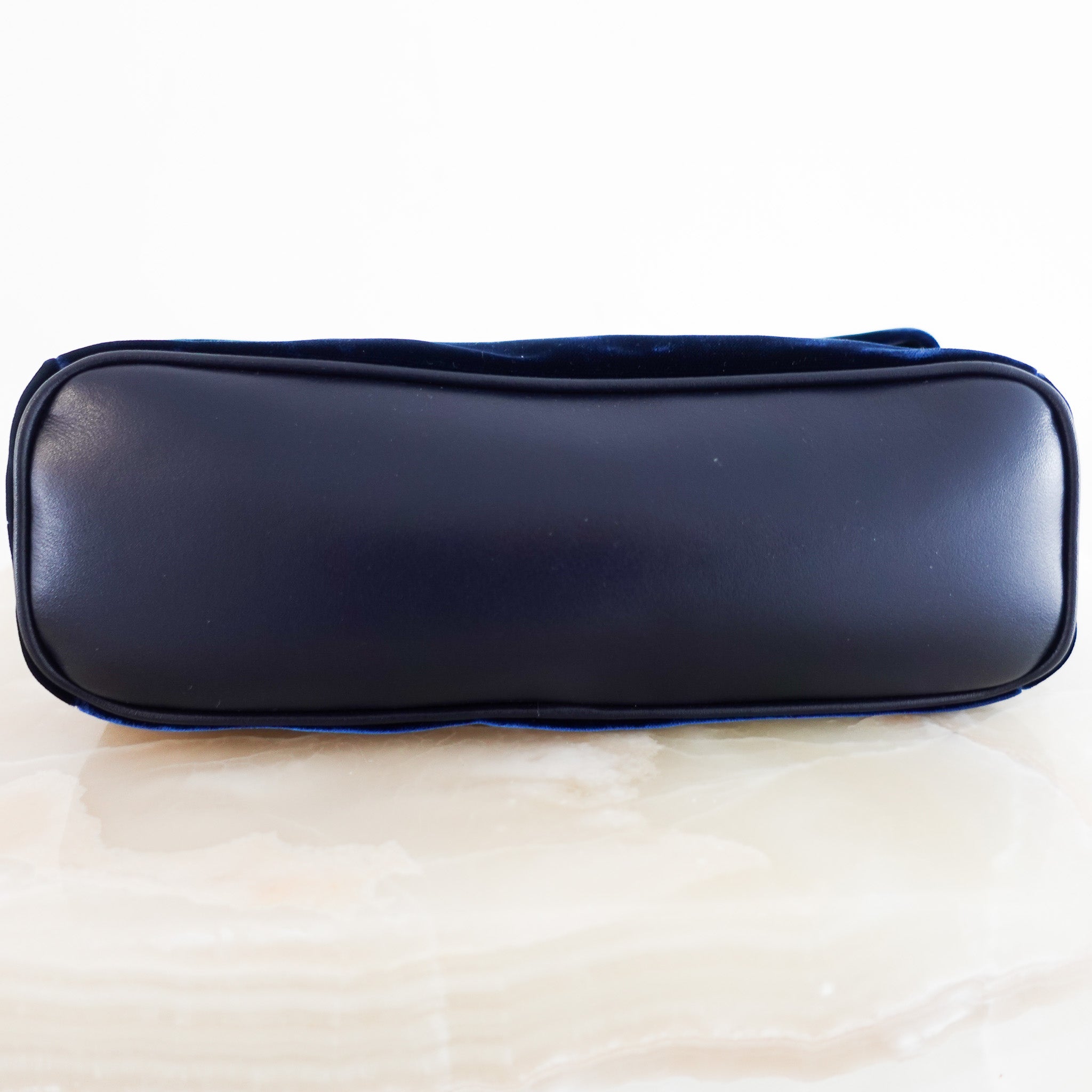 Saint Laurent Navy West Hollywood Fold Over Bag RRP £903 | Authentic Preloved