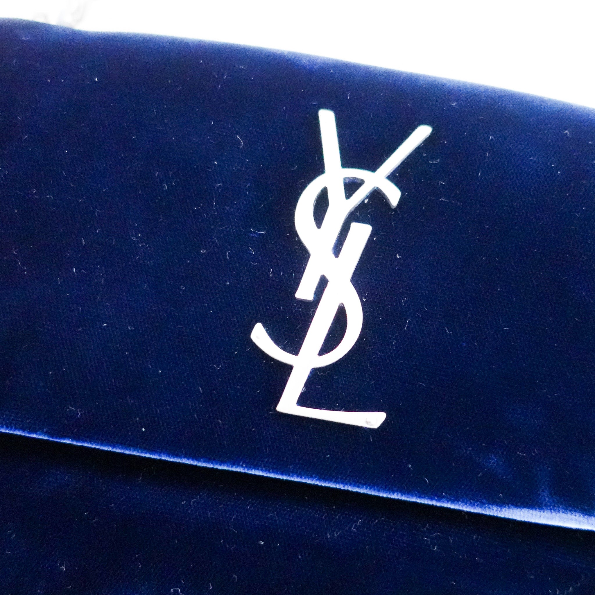 Saint Laurent Navy West Hollywood Fold Over Bag RRP £903 | Authentic Preloved