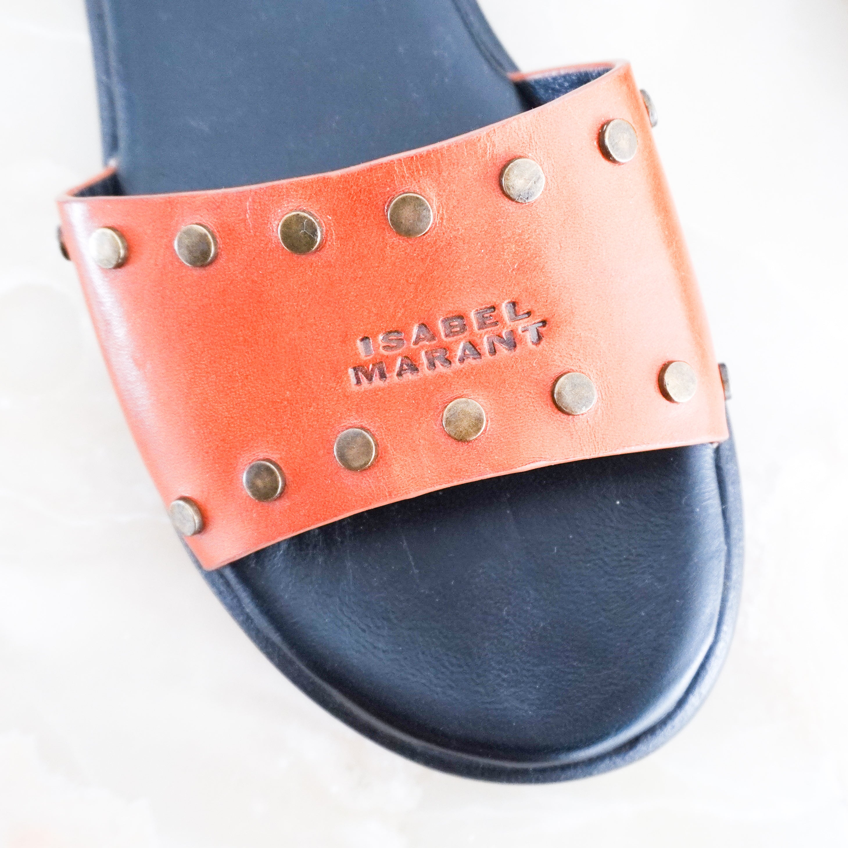 NEW Isabel Marant Brown Studded Sandals RRP £420 | Authentic Preloved