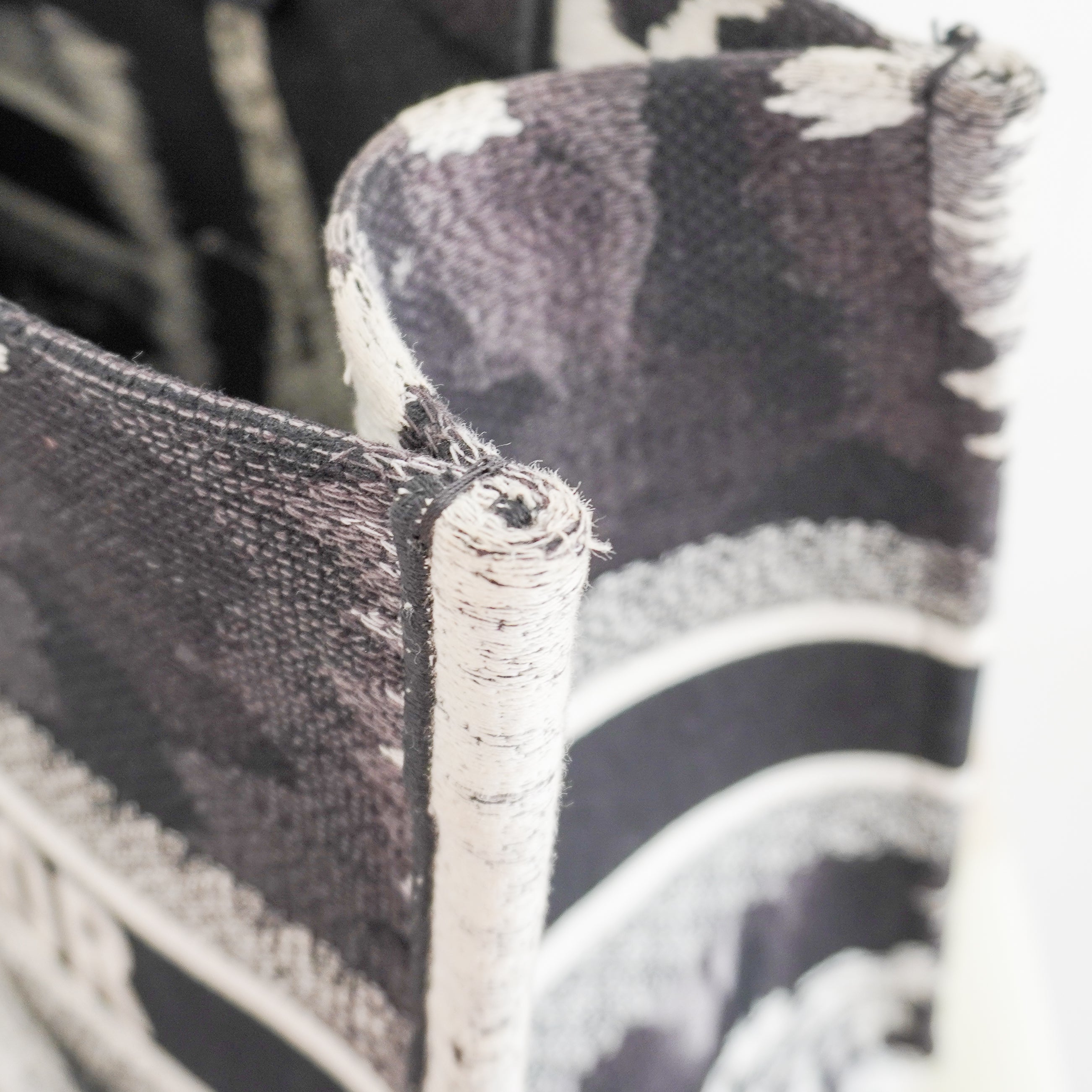 Dior Paris Medium Book Tote in Black & White Embroidery (RRP £2500) | Authentic Preloved
