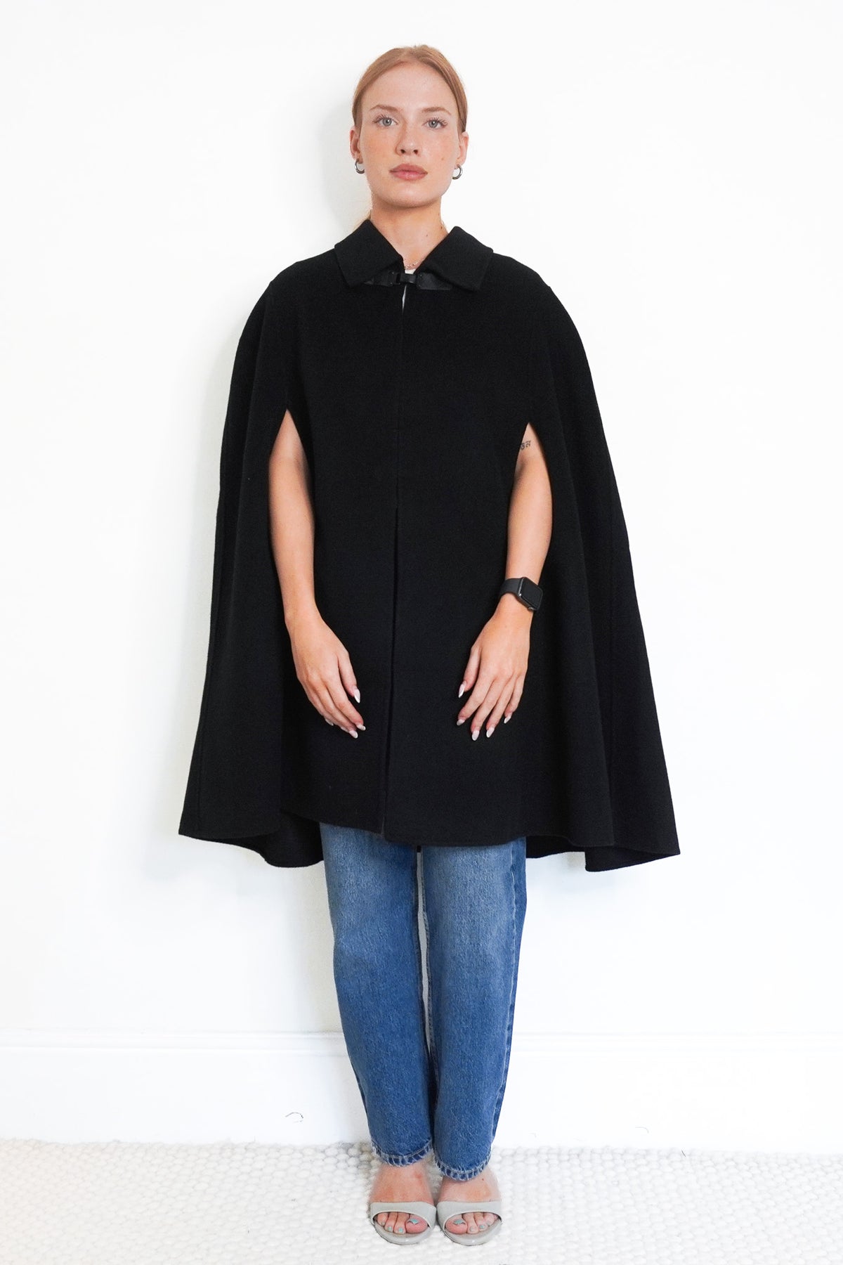 Wande Vos Cashmere Black Cape (RRP £1000) | Authentic Preloved - Reloved Again