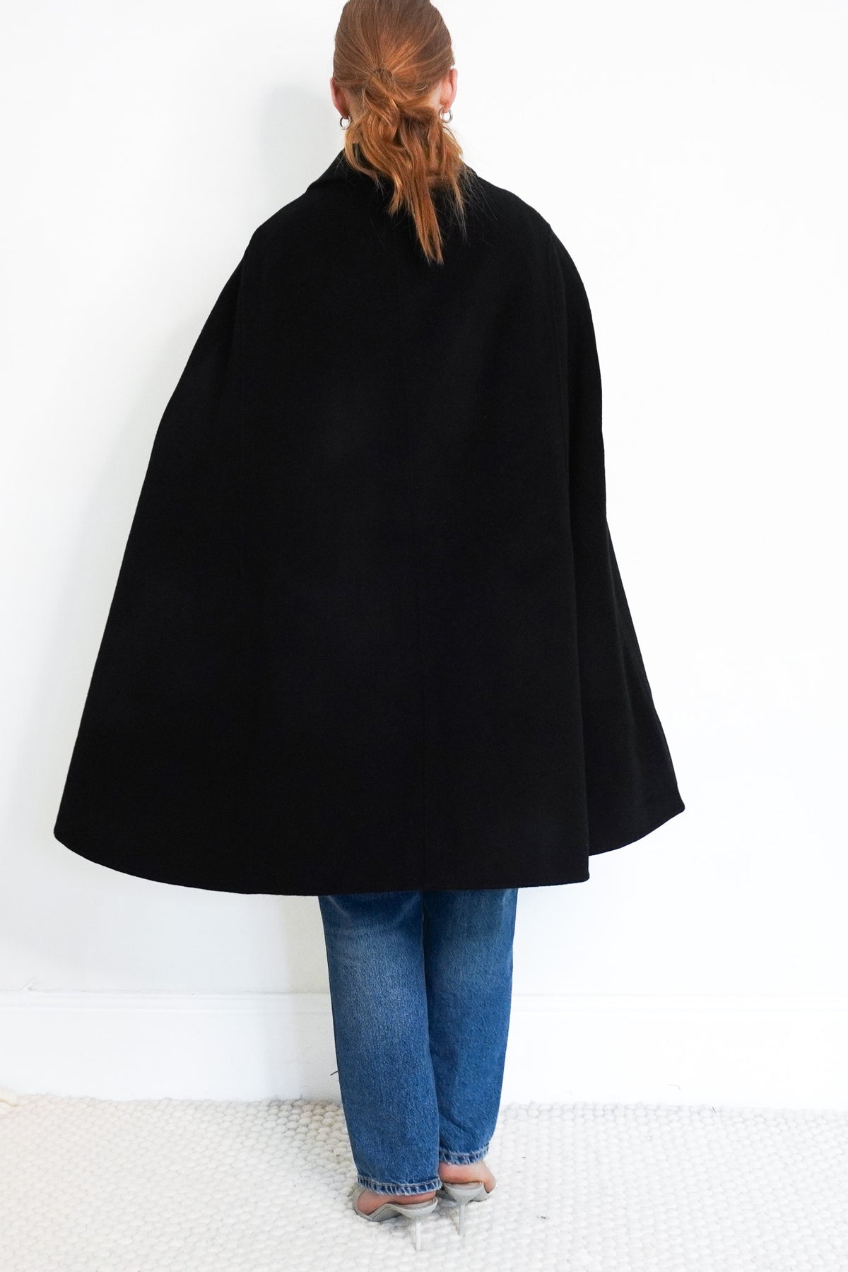 Wande Vos Cashmere Black Cape (RRP £1000) | Authentic Preloved - Reloved Again