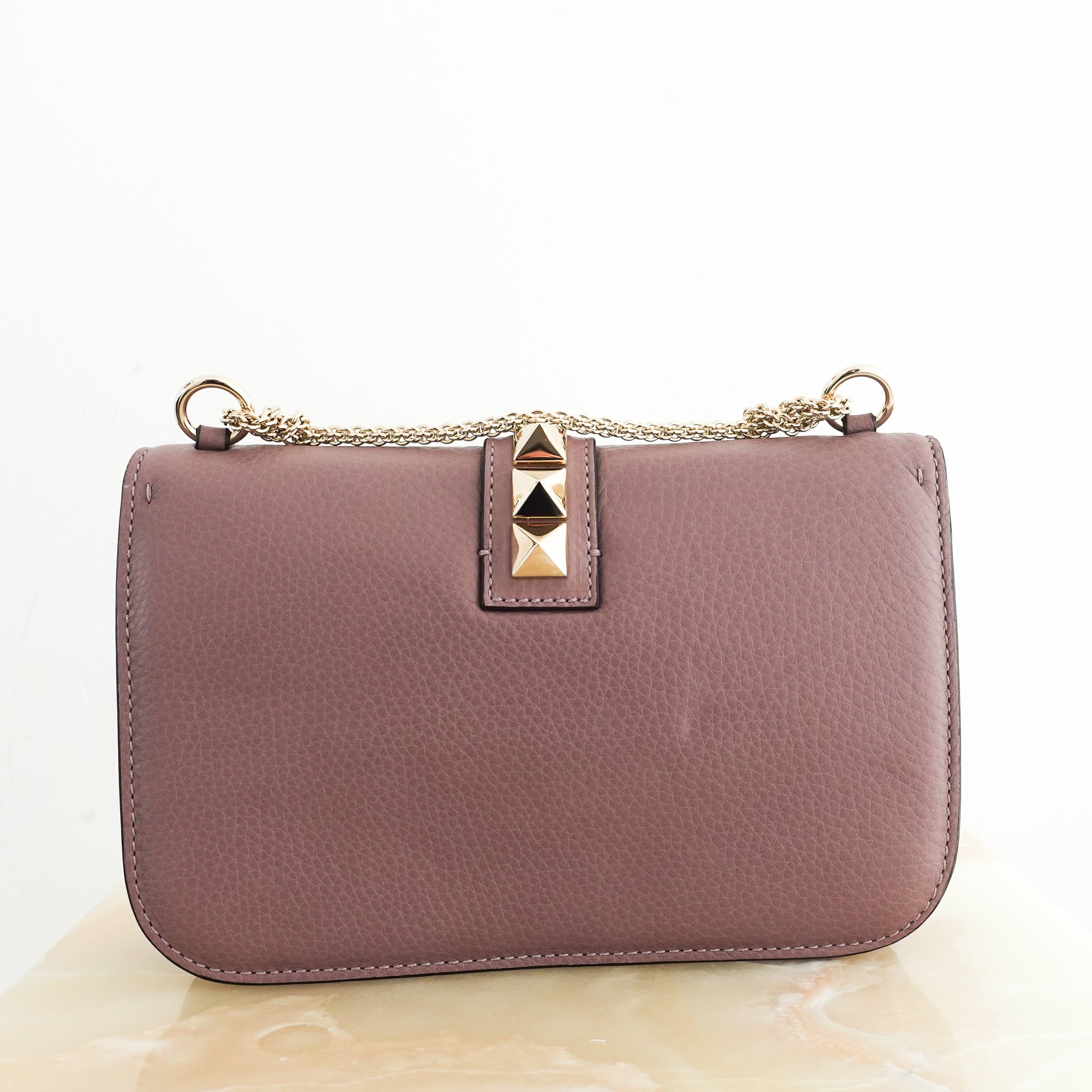 RARE Valentino Glam Lock Bag in Purple rrp £1600 | Authentic Preloved - Reloved Again