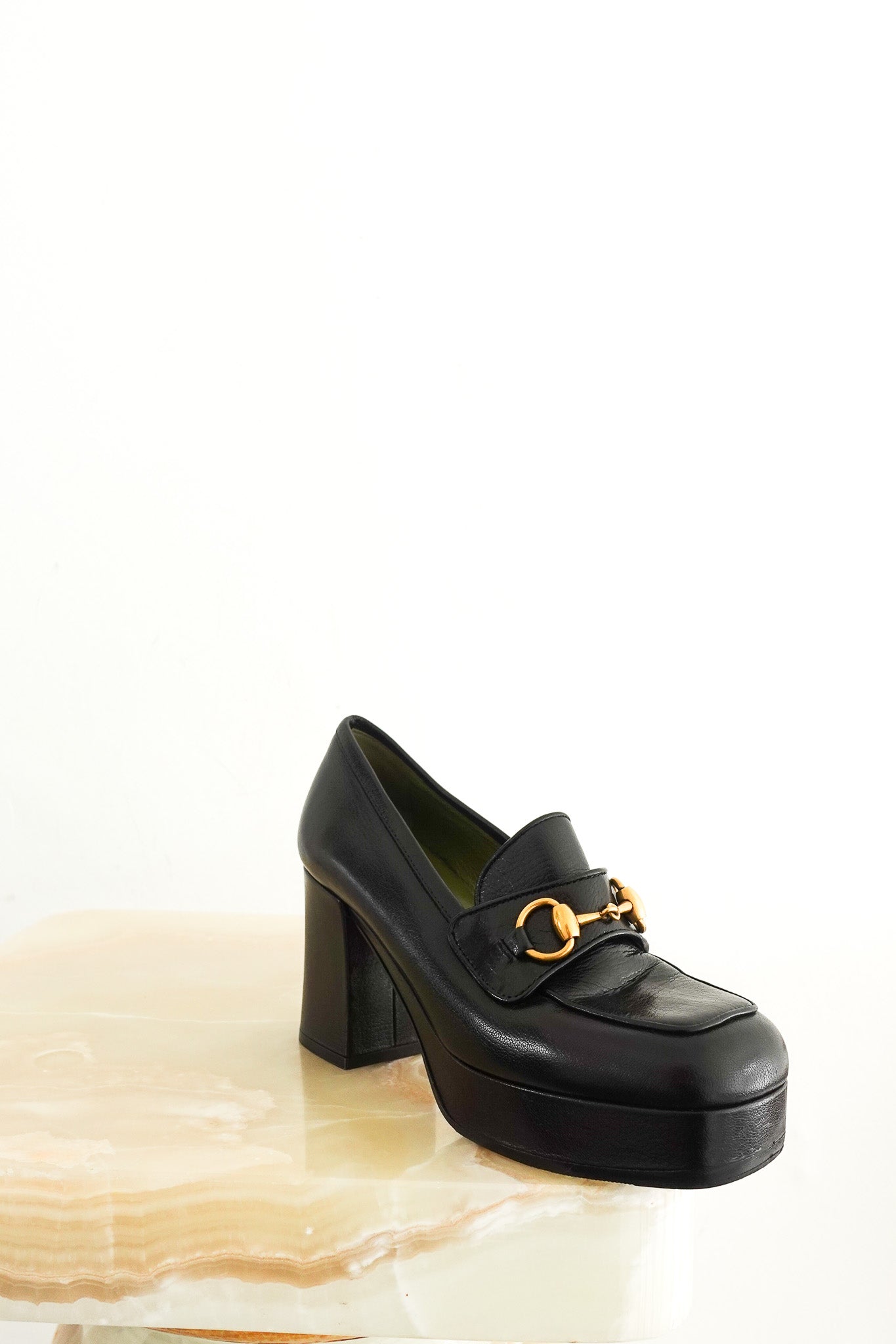 Gucci Black Horsebit Platform Heels RRP £800 | Authentic Preloved - Reloved Again
