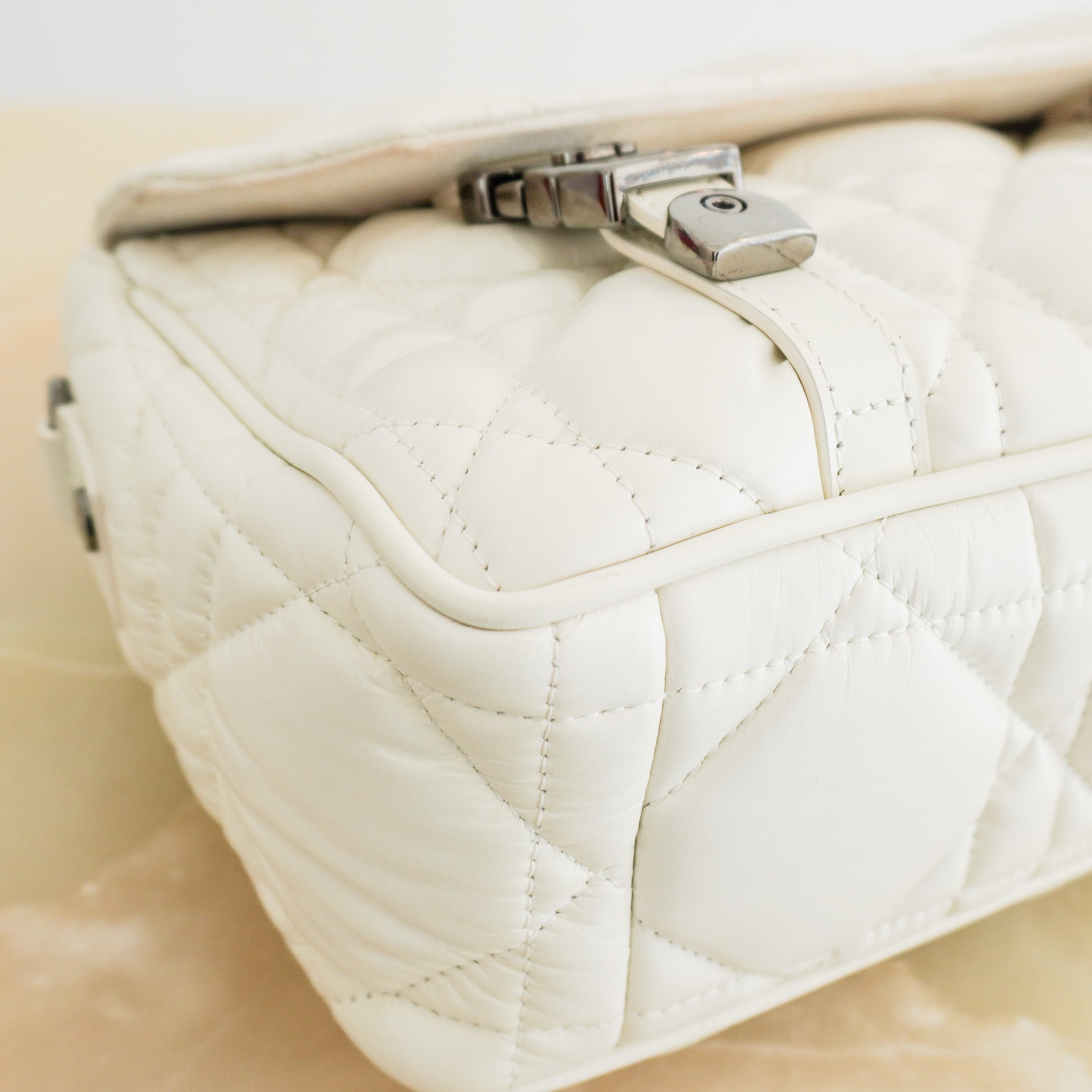 Christian Dior Small Diorcamp Messenger Bag Latte Macrocannage RRP £2500 | Authentic Preloved