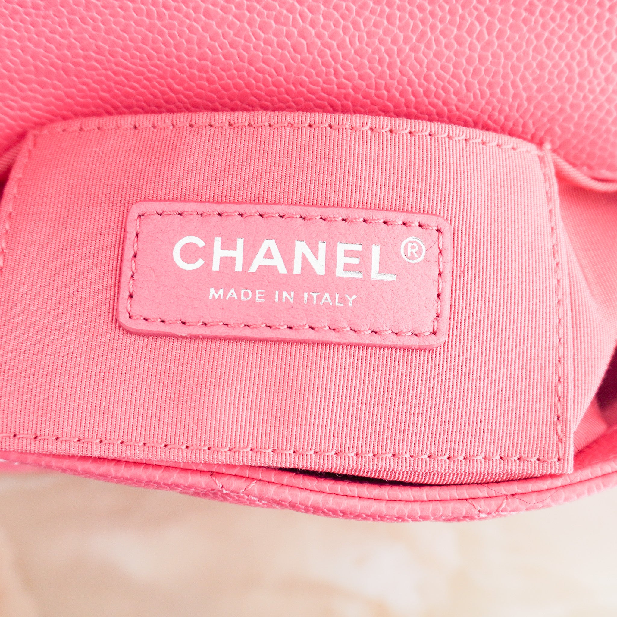 Chanel Caviar Quilted Incognito Mini Square Flap Pink | Authentic Preloved