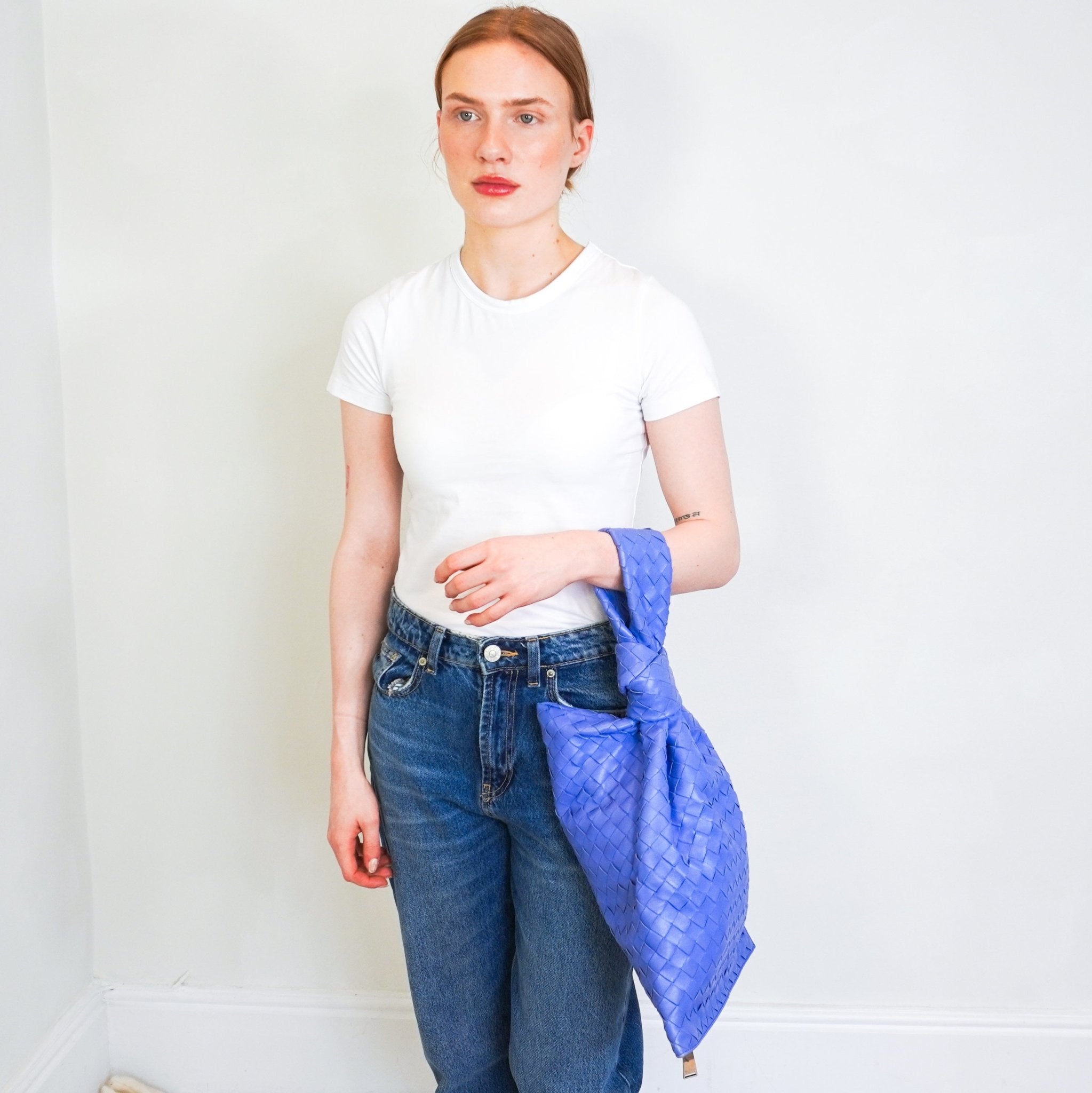 Bottega Veneta Indigo Intrecciato Twist Clutch RRP £2900 | Authentic Preloved - Reloved Again