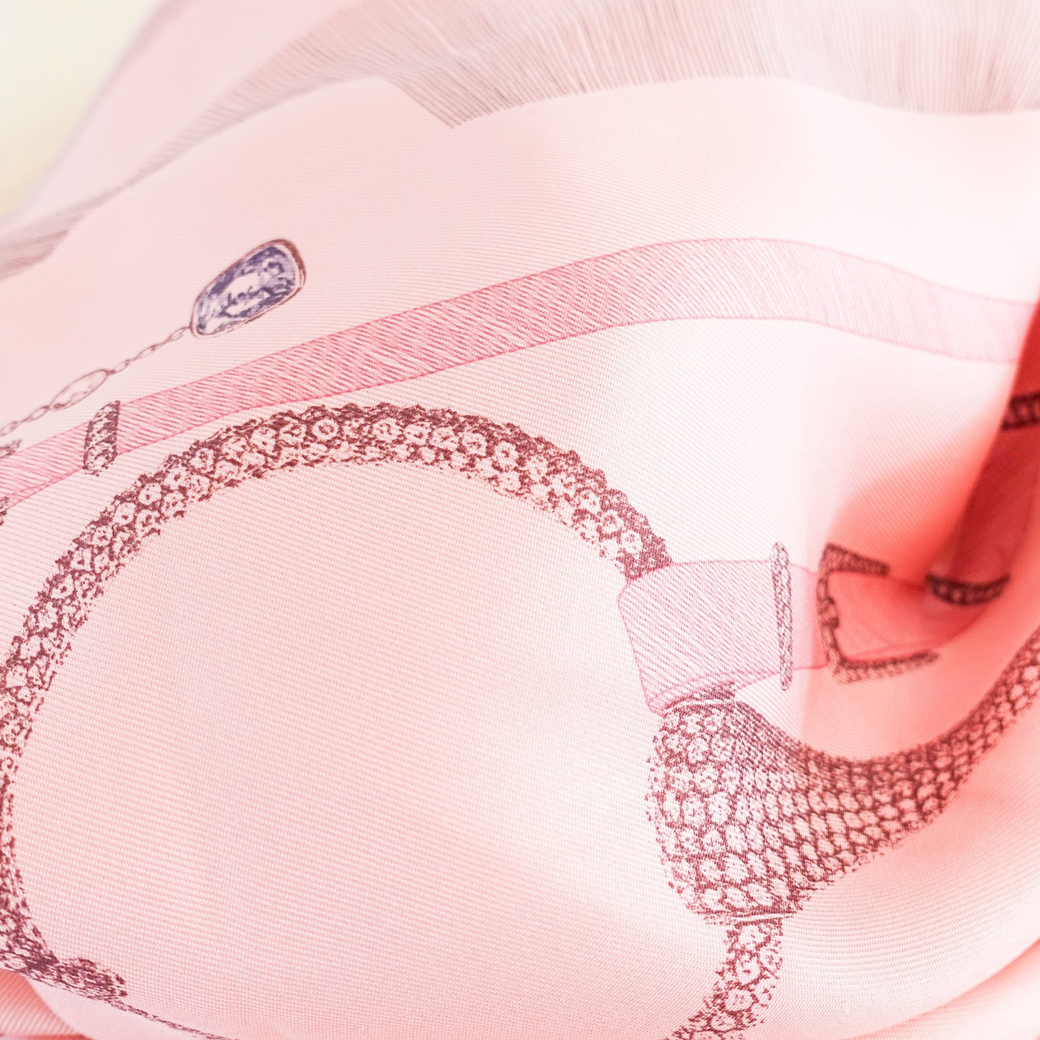Pink silk scarf RRP £450 - Reloved Again