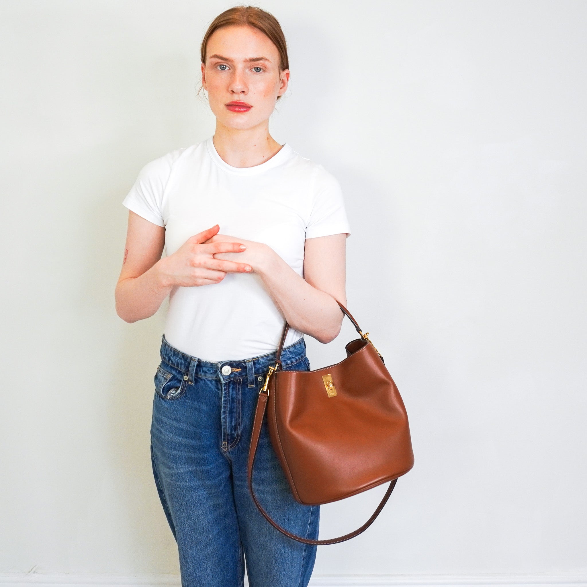 CURRENT SEASON Celine Camillee 16 Soft Bag in Tan RRP £2200 | Authentic Preloved - Reloved Again