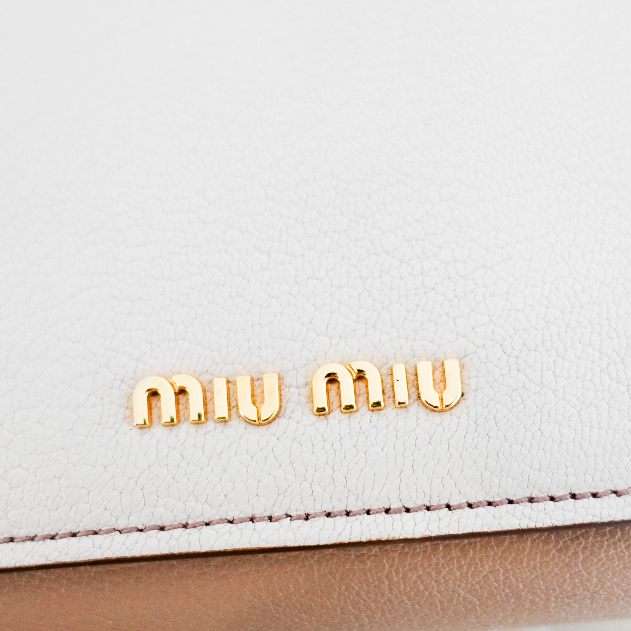 Miu Miu Madras Bag Beige RRP £800 | Authentic Preloved