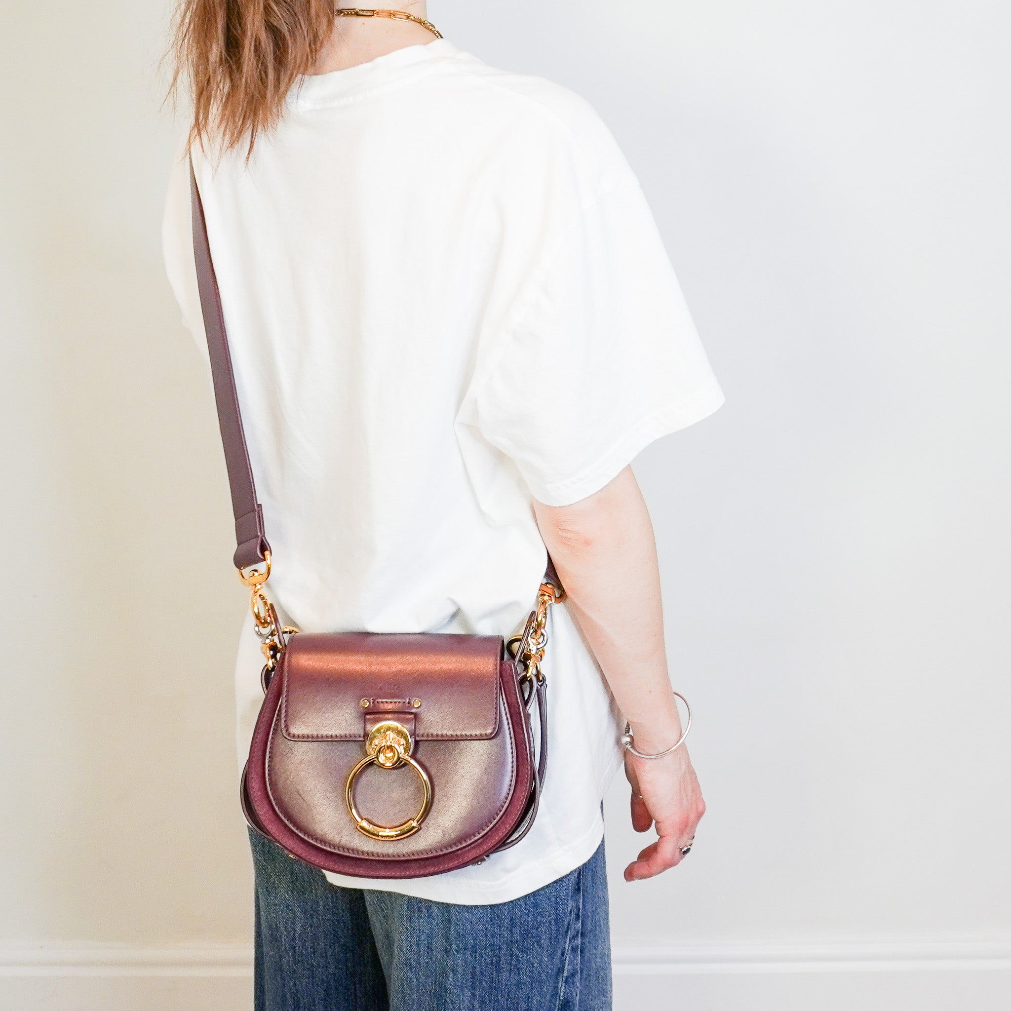 Chloe Tess Bag in Burgundy (RRP £1,020) | Authentic Preloved