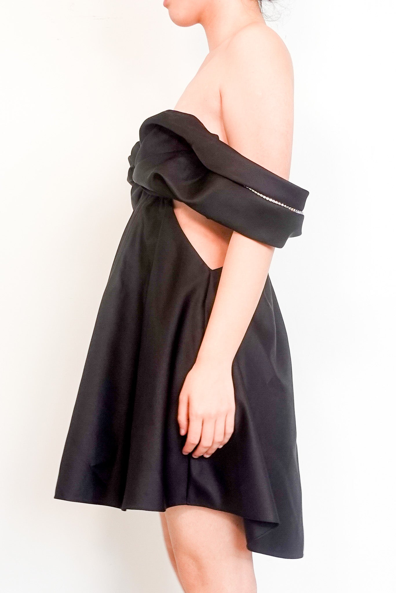AREA Black mini dress RRP £800