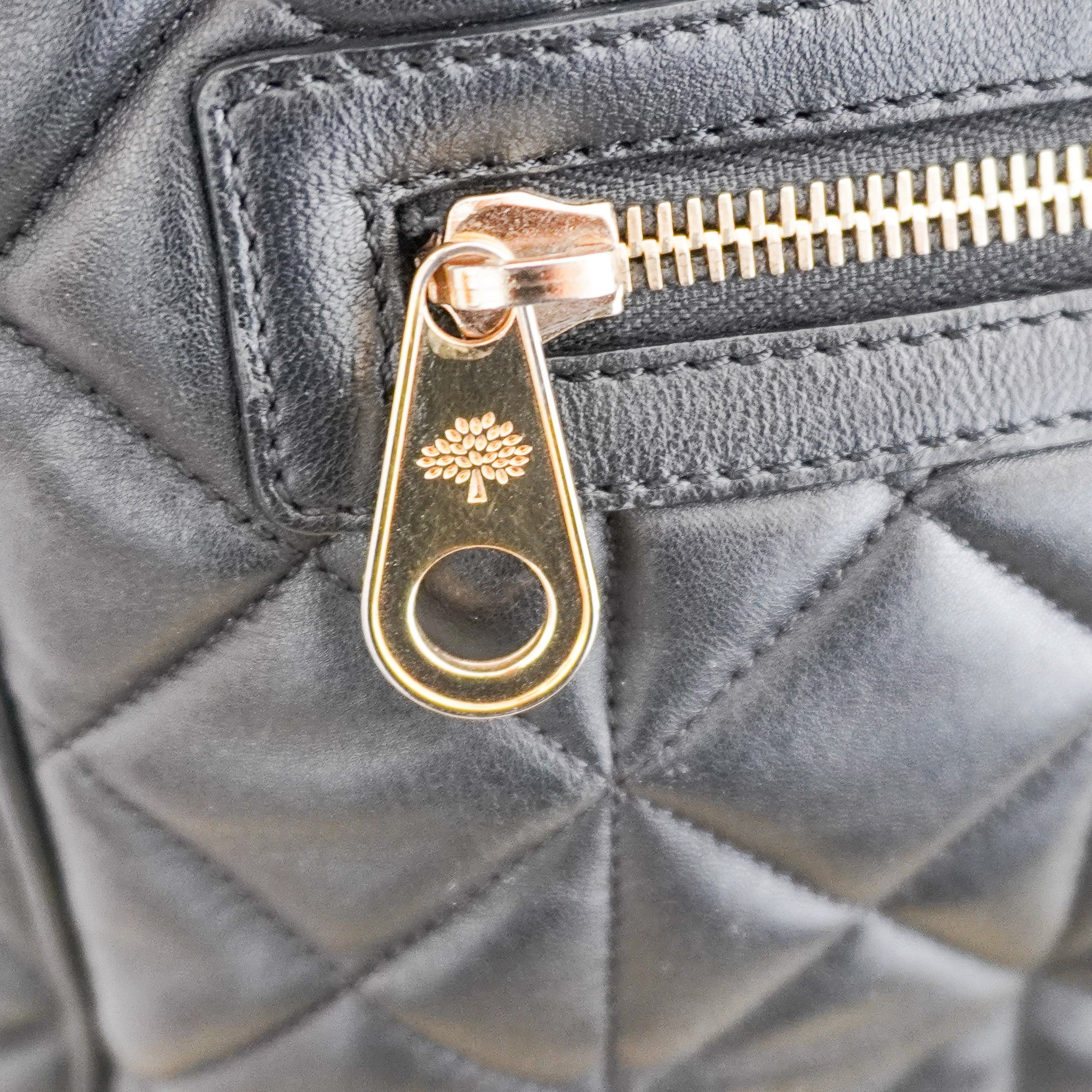 Mulberry Black Cara Delevigne Quilted Leather Backpack (RRP £695) | Authentic Preloved
