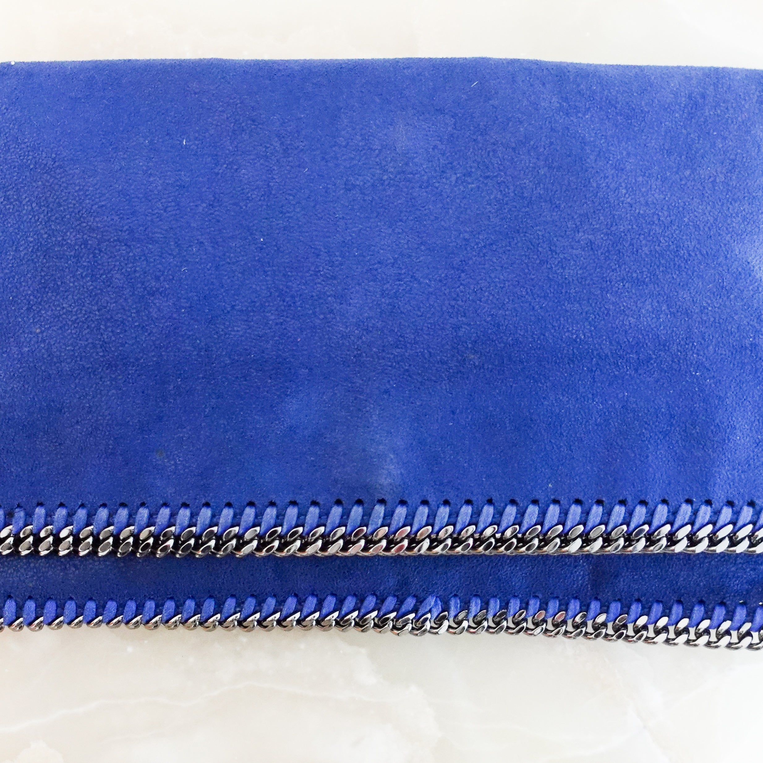 Stella McCartney Blue Falabella Bifold Clutch RRP £500 | Authentic Preloved