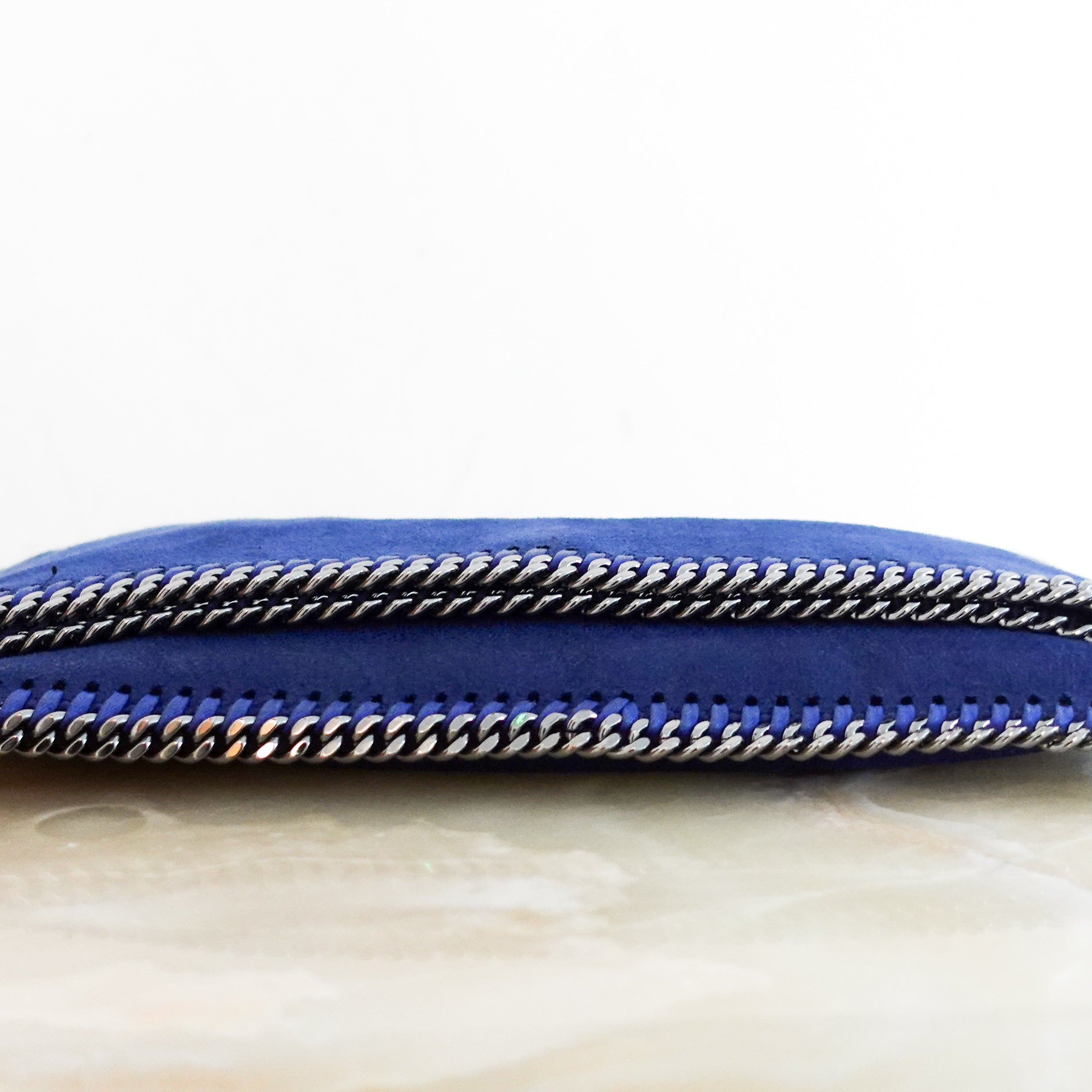 Stella McCartney Blue Falabella Bifold Clutch RRP £500 | Authentic Preloved
