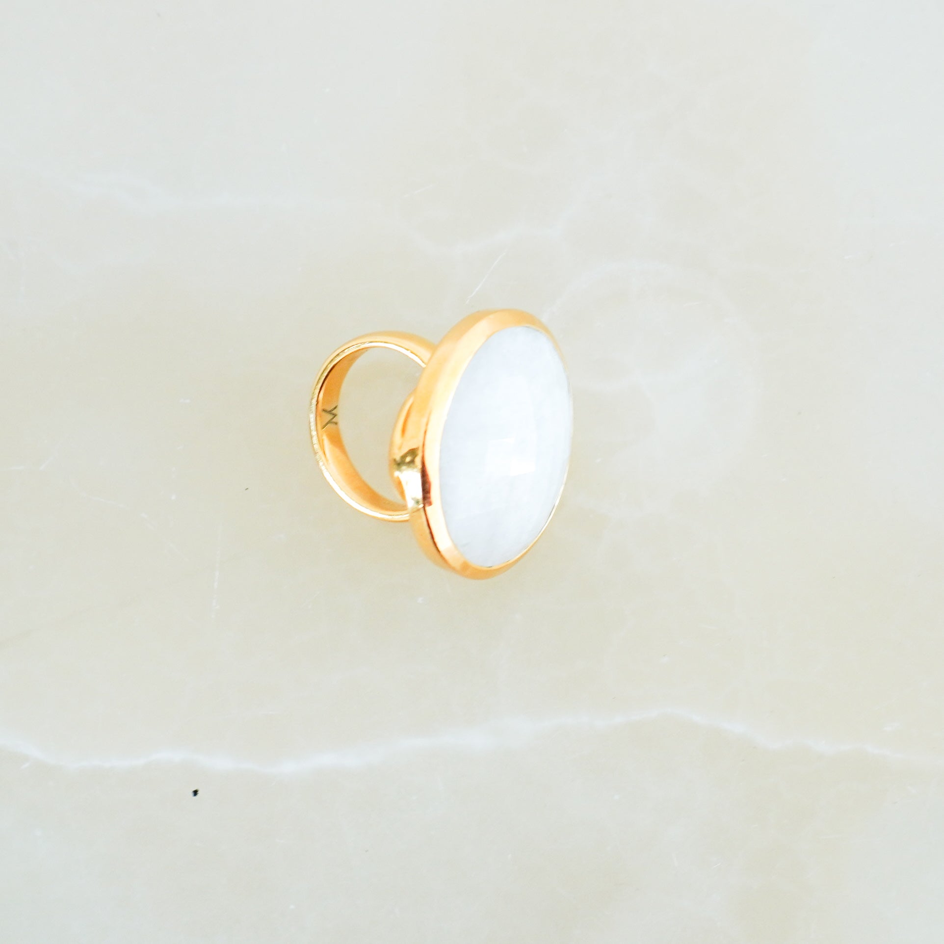 Monica Vinader Moonstone Gemstone Ring in Gold RRP £175 | Authentic Preloved FINAL SALE