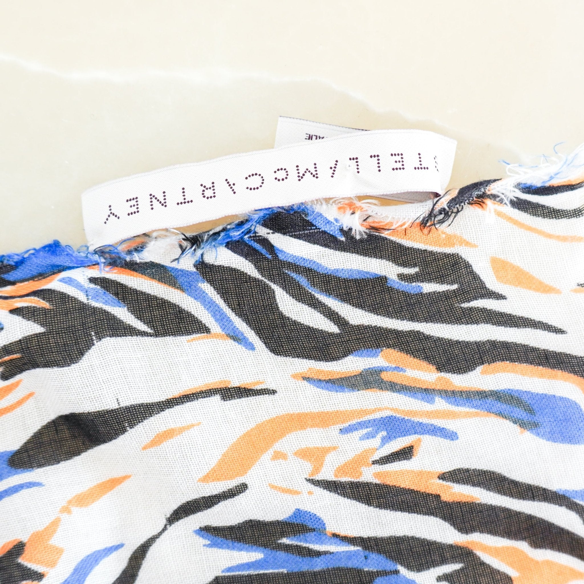 Stella McCartney Multicolour Zebra Print Scarf RRP £295 | Authentic Preloved FINAL SALE