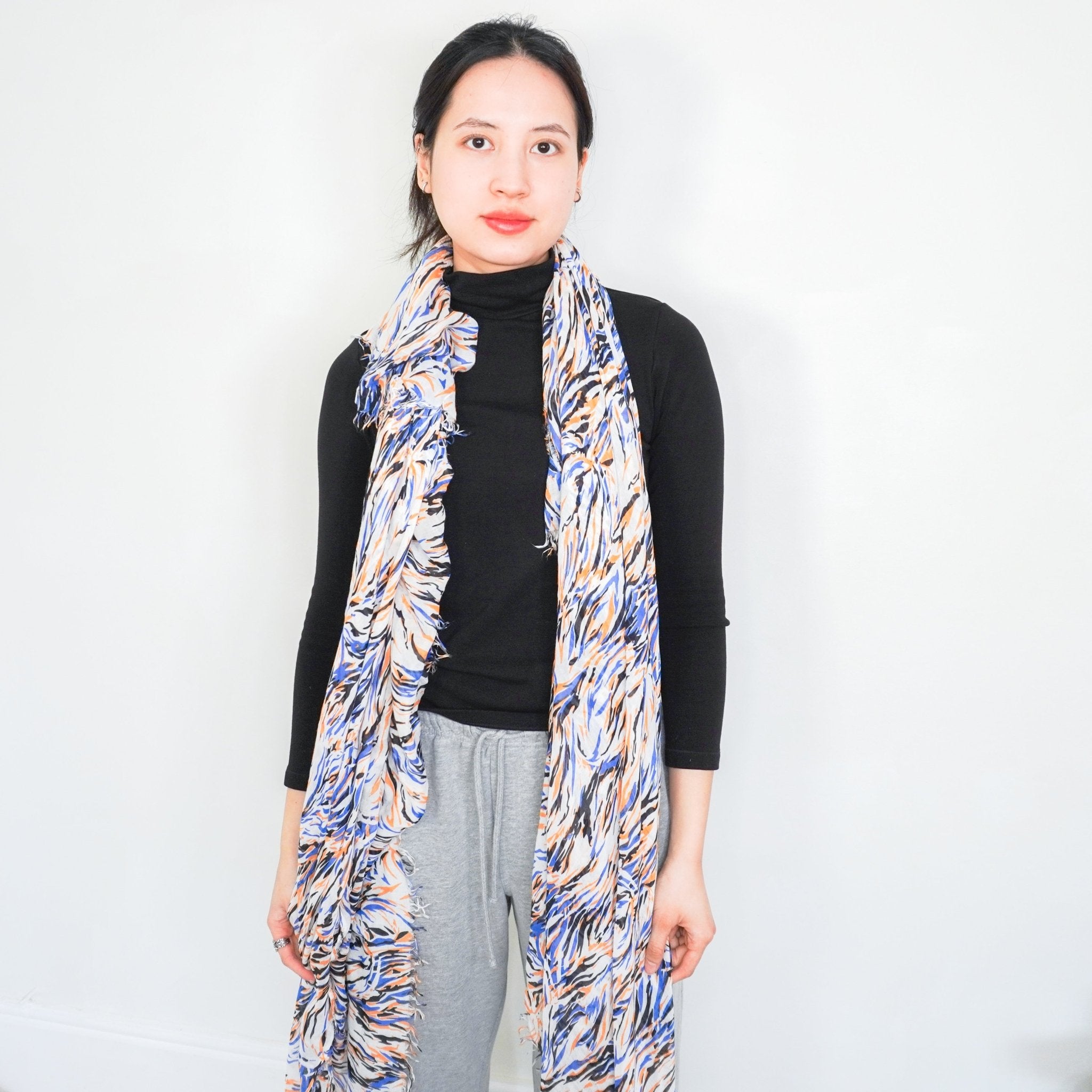 Stella McCartney Multicolour Zebra Print Scarf RRP £295 | Authentic Preloved FINAL SALE