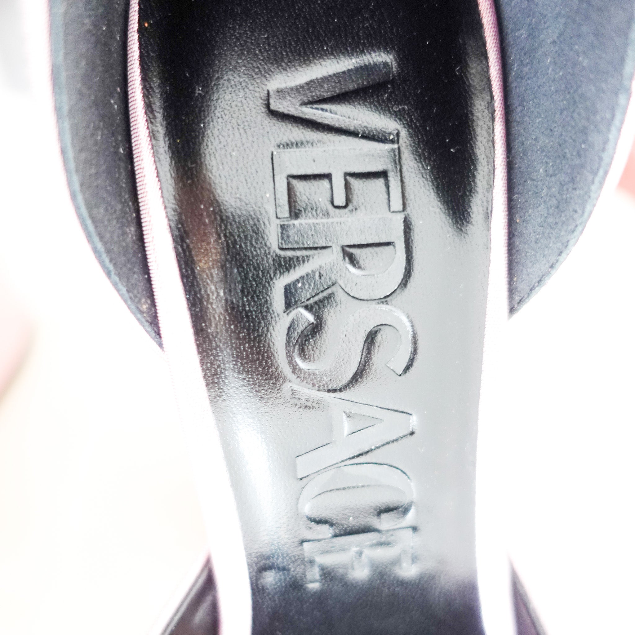 Versace Embellished platform heels RRP £400