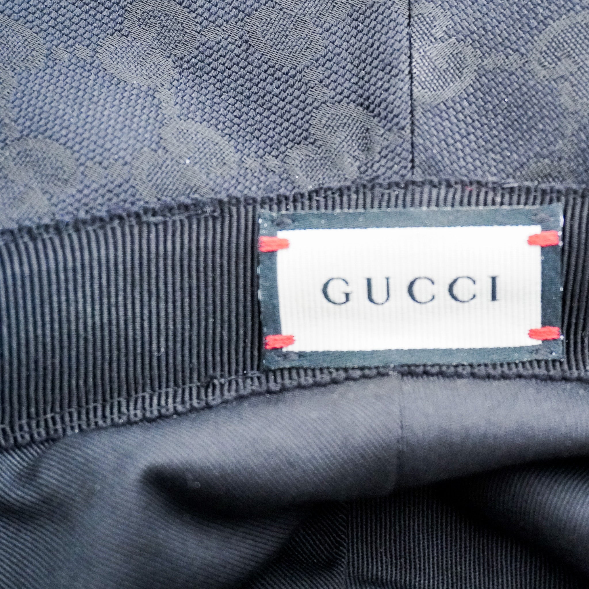 NEW Gucci GG Monogram Jago Canvas Bucket Hat in Black RRP £345 | Authentic Preloved FINAL SALE