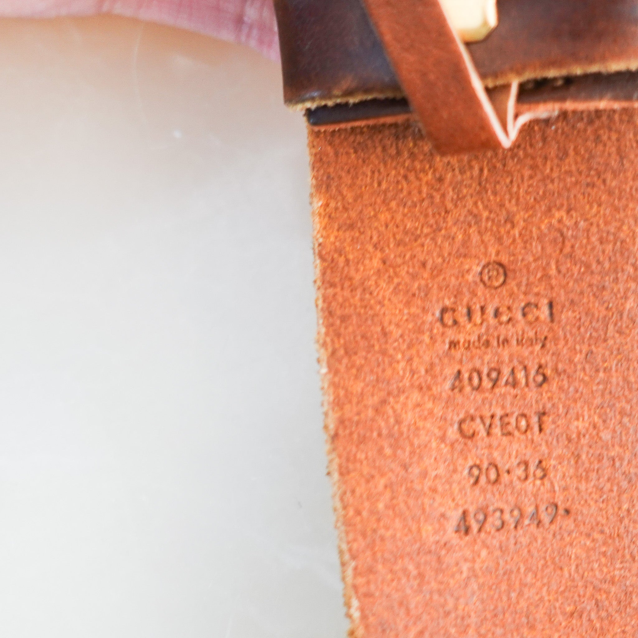 Gucci Gold Double G Medium Belt in Brown RRP £410 | Authentic Preloved