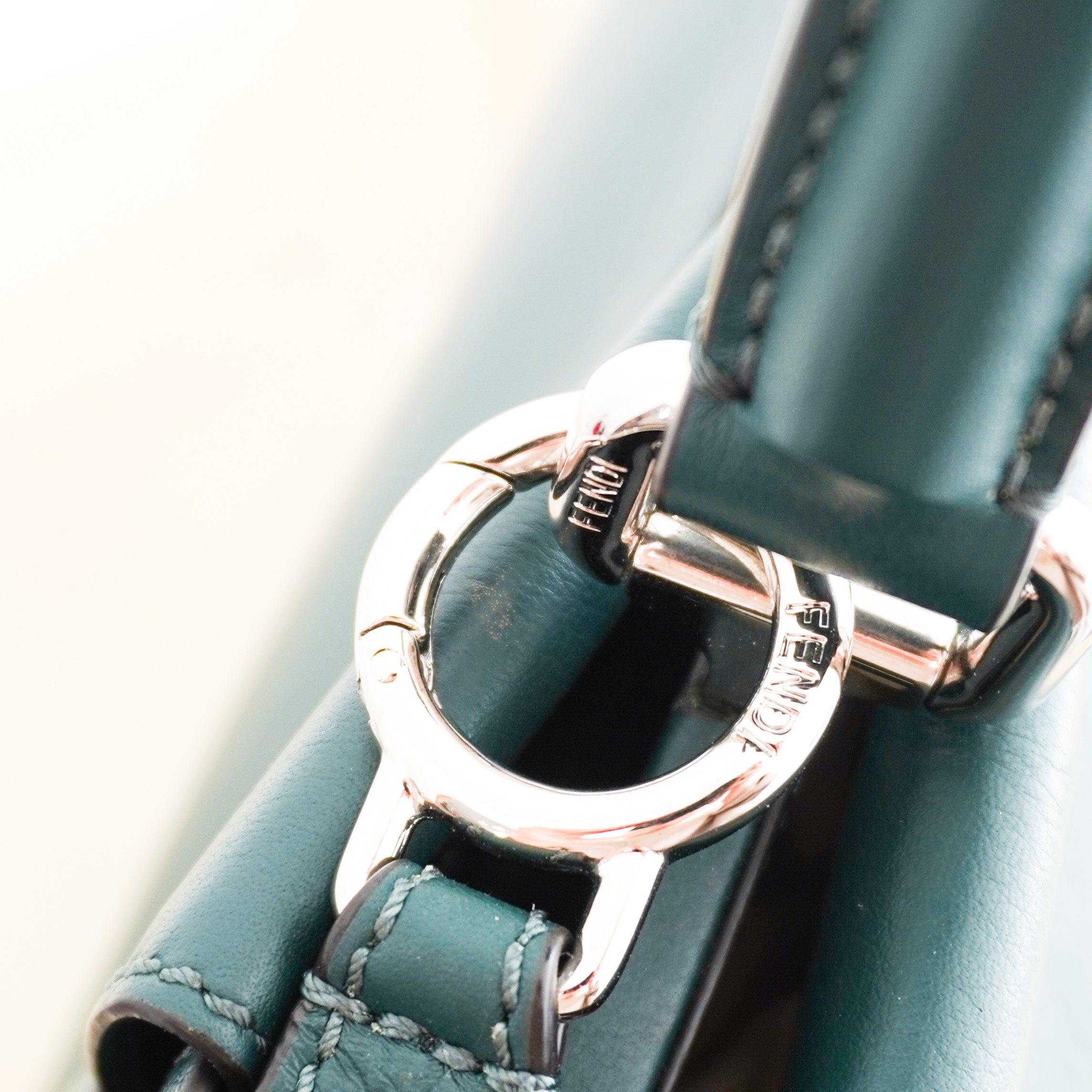 Fendi Medium Peekaboo Wave Bag in Teal RRP £3000 | Authentic Preloved