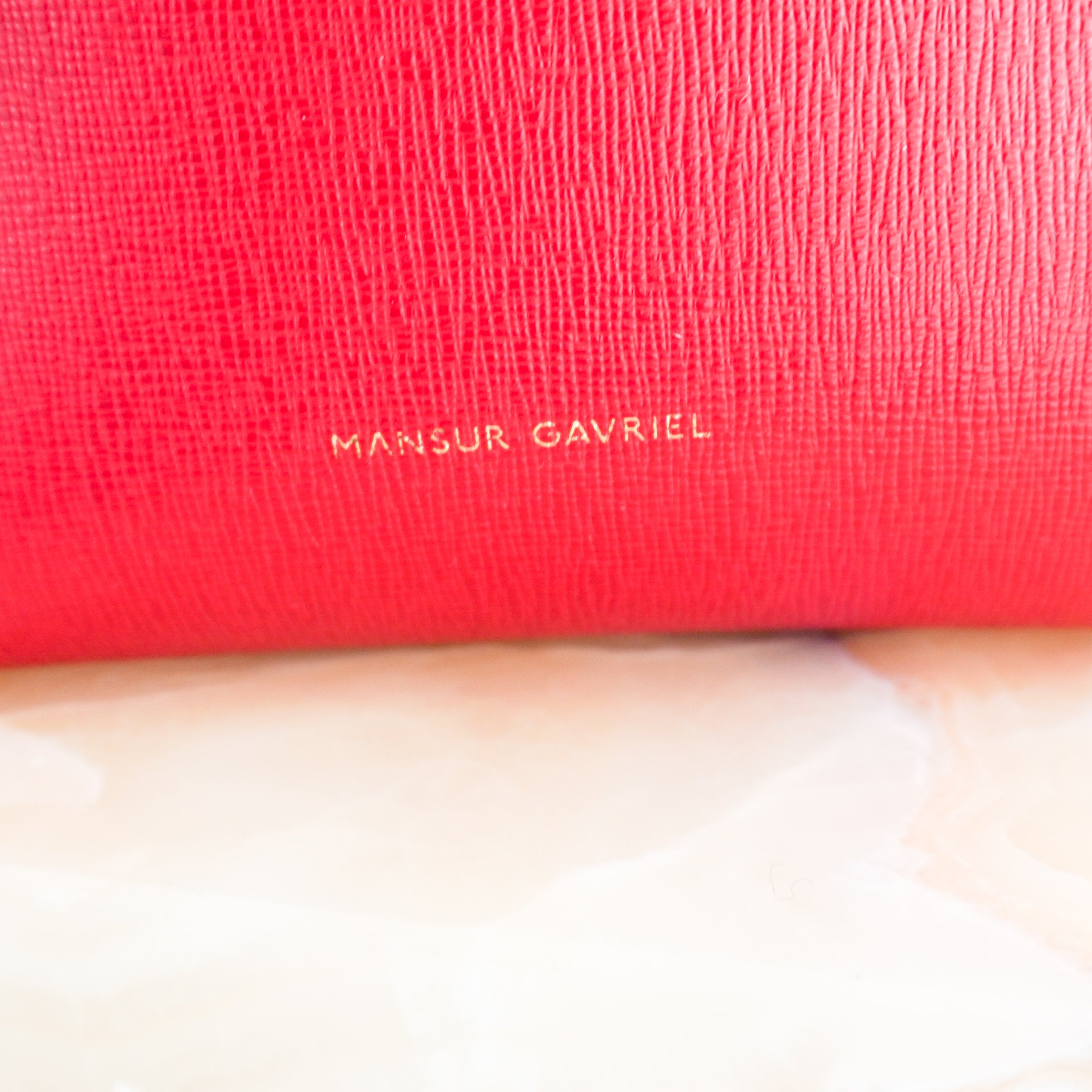 Mansur Gavriel Red Leather Backpack RRP £525 | Authentic Preloved