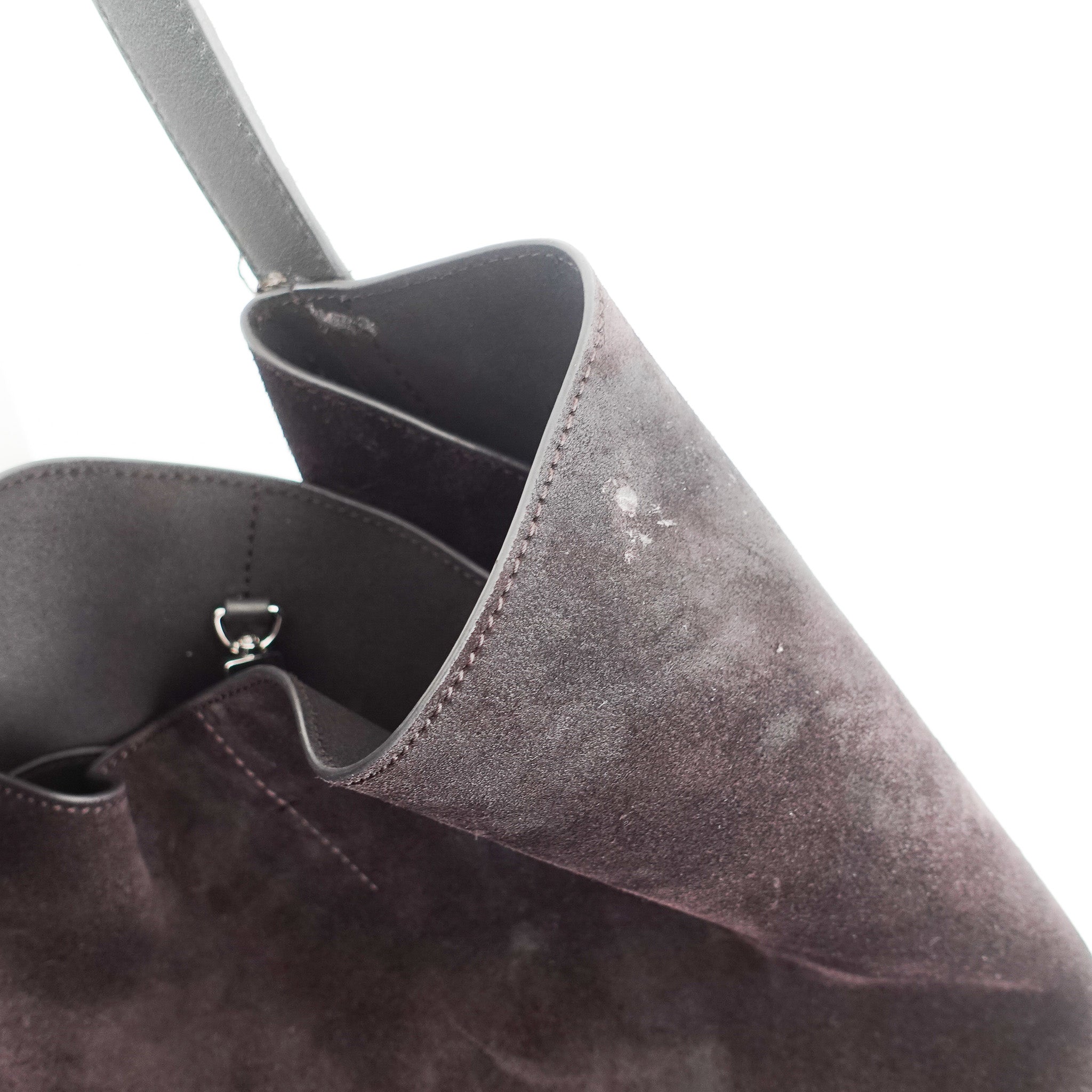 Toteme Belted Suede Tote Bag Brown RRP £865| Authentic Preloved - Reloved Again