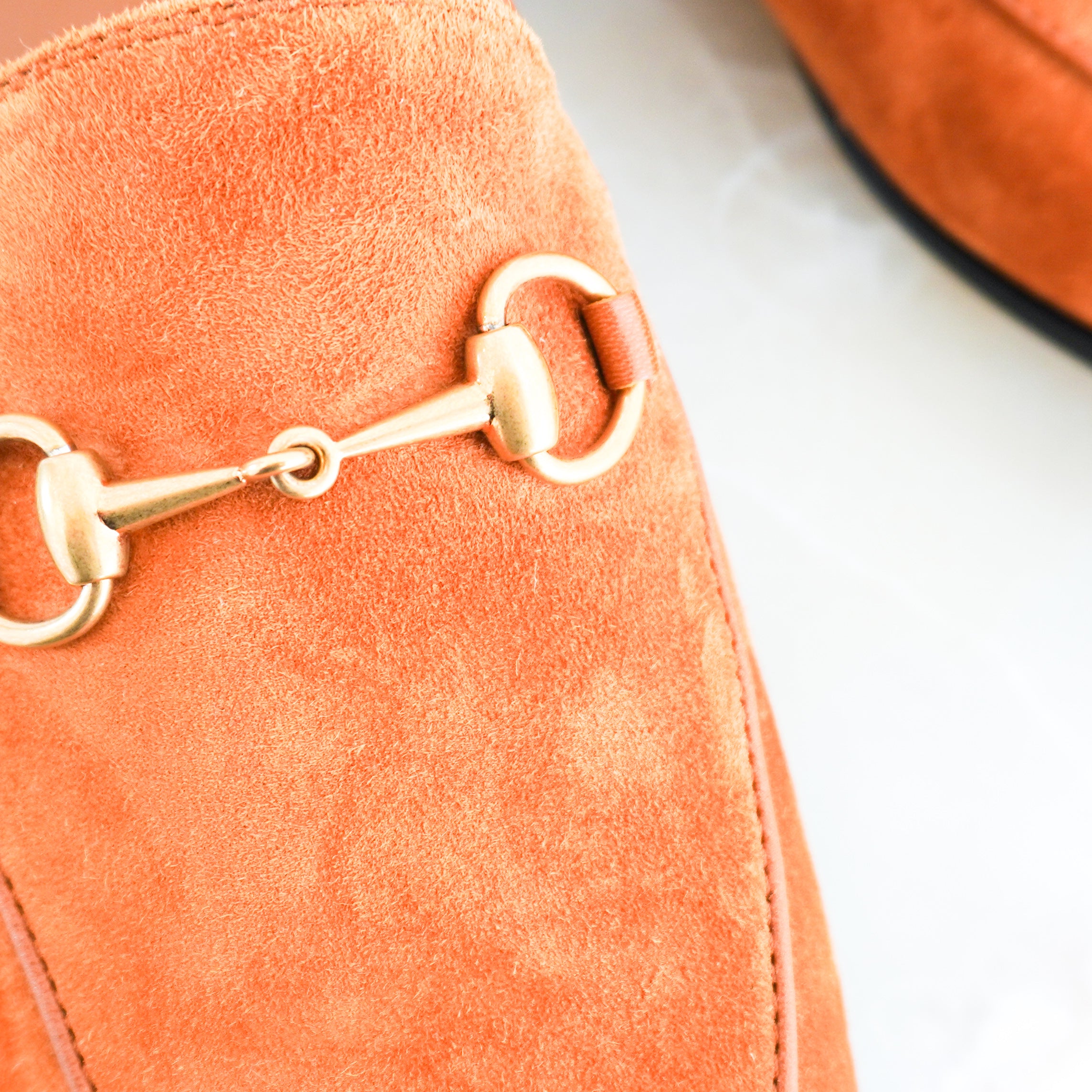 Gucci Horsebit Suede Cashmere Jordan Loafers in Blondie RRP £870 | Authentic Preloved