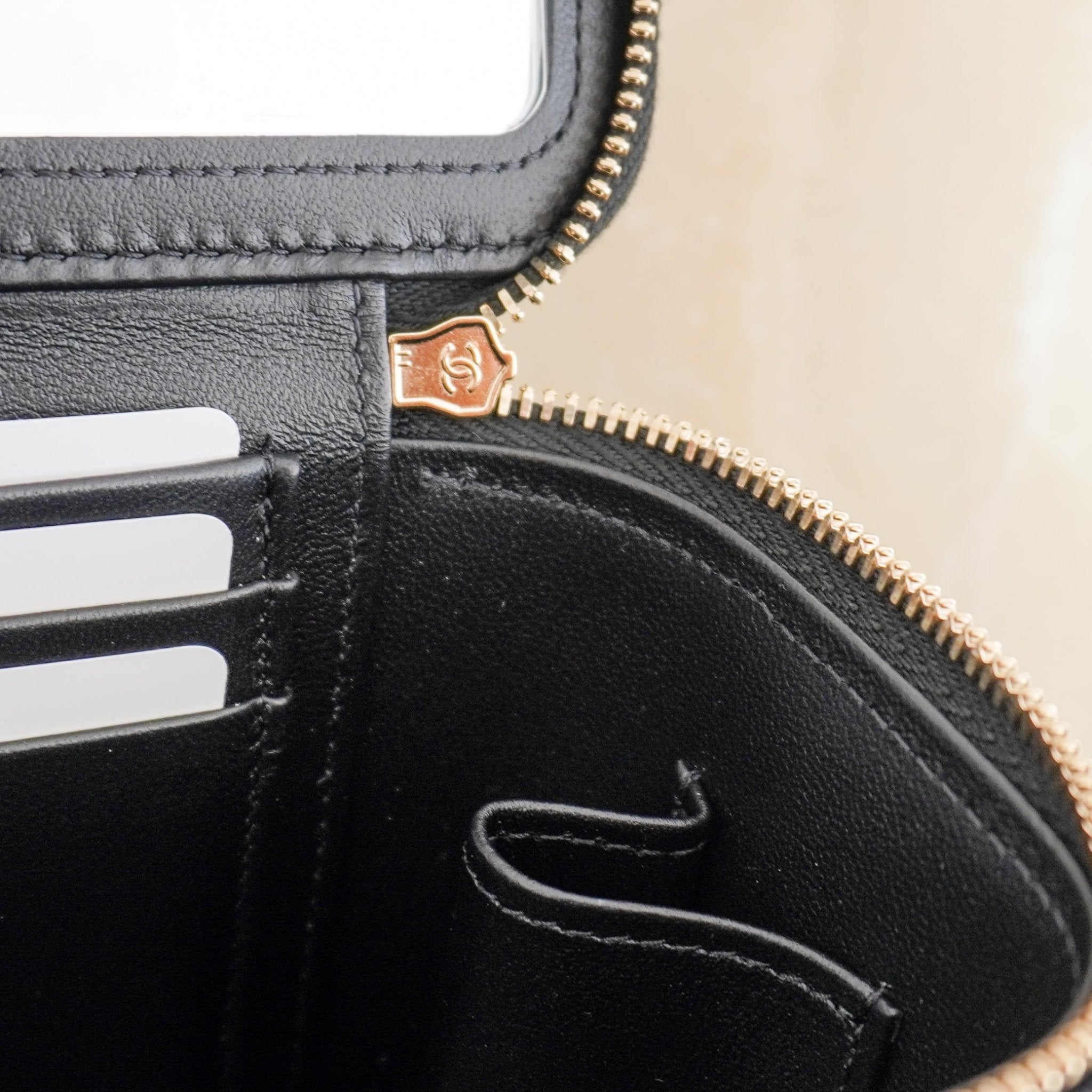 Chanel Black Quilted Vanity Case in Lambskin (RRP £3500) | Authentic Preloved - Reloved Again