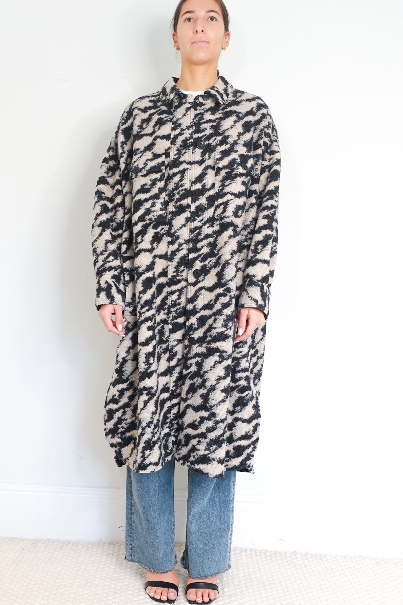 Isabel Marant Etoile Grey Fontizi Coat RRP £395 | Authentic Preloved - Reloved Again