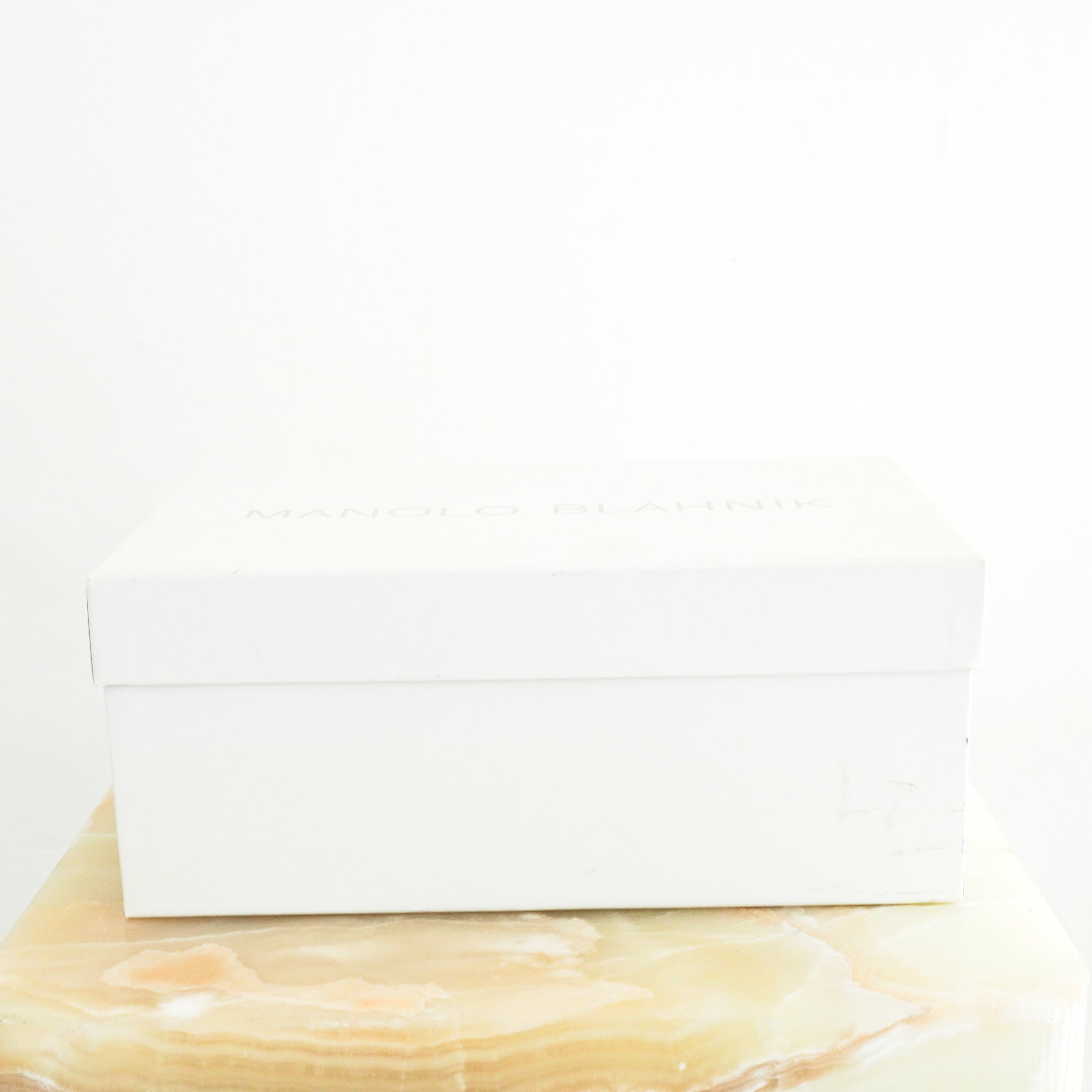 NEW Manolo Blahnik Linen Pearlised Hangisi Pumps RRP £1000 | Authentic Preloved - Reloved Again