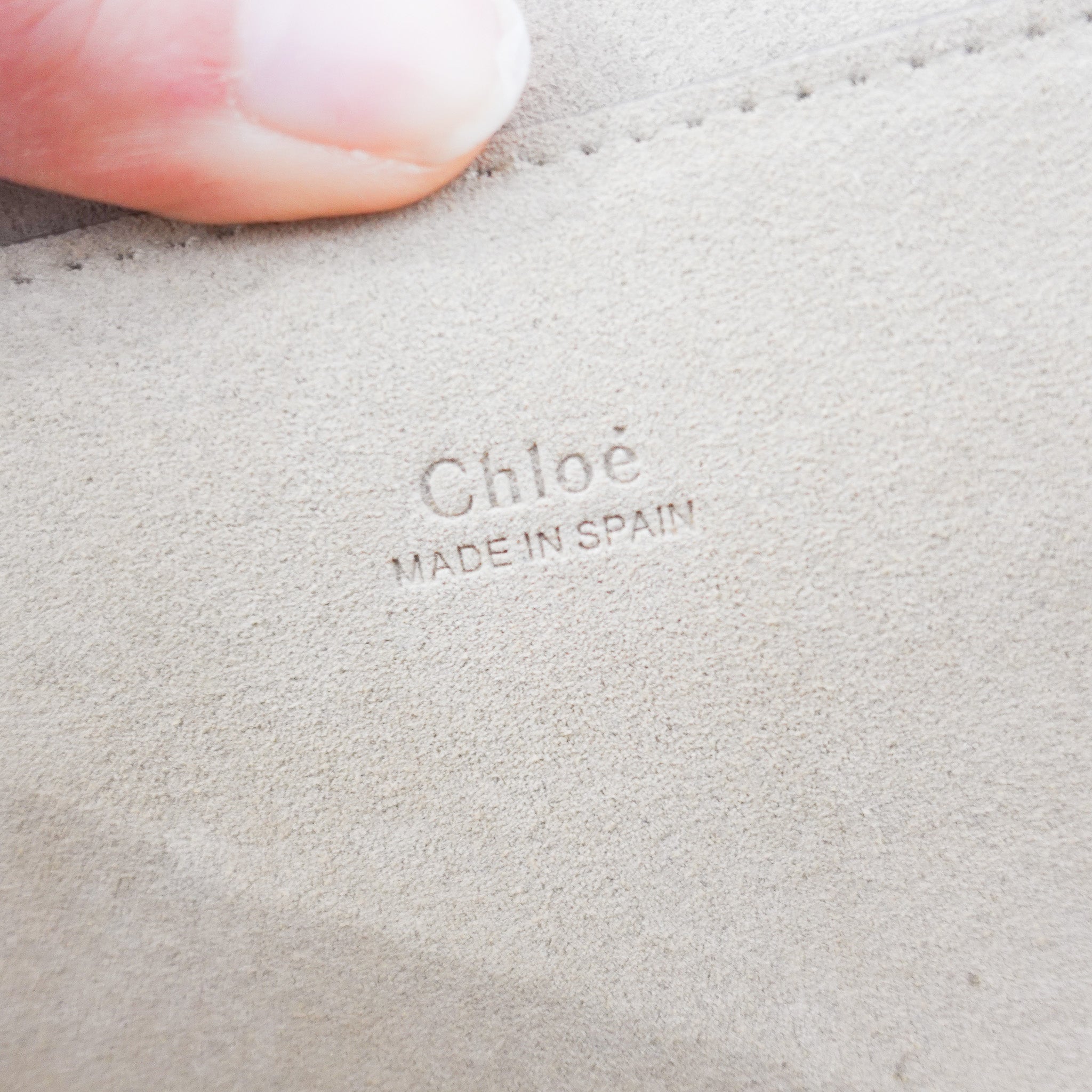 Chloe Faye Suede Clutch in Blue RRP £808 | Authentic Preloved