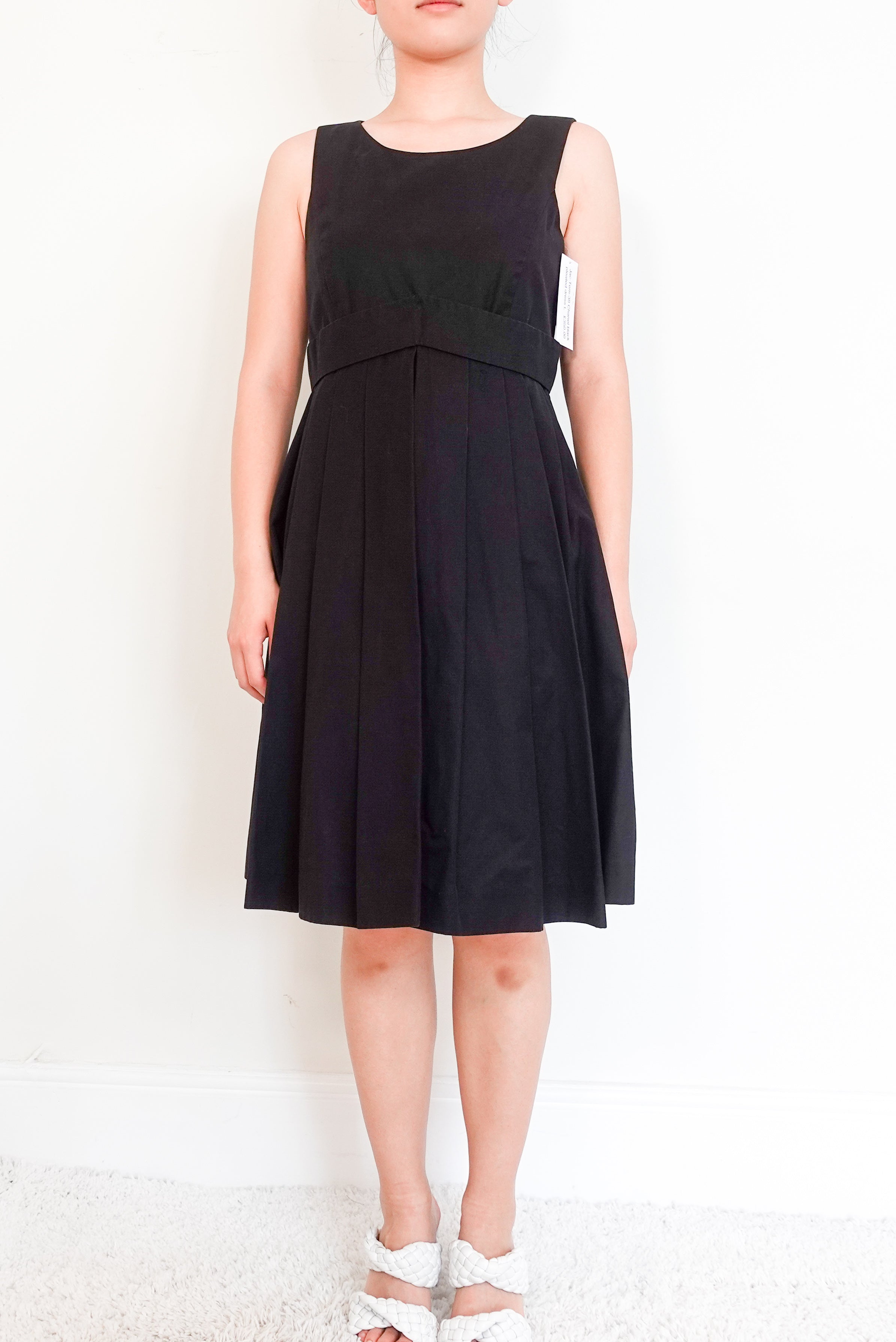 Chanel black pleated dress RRP £6.8k