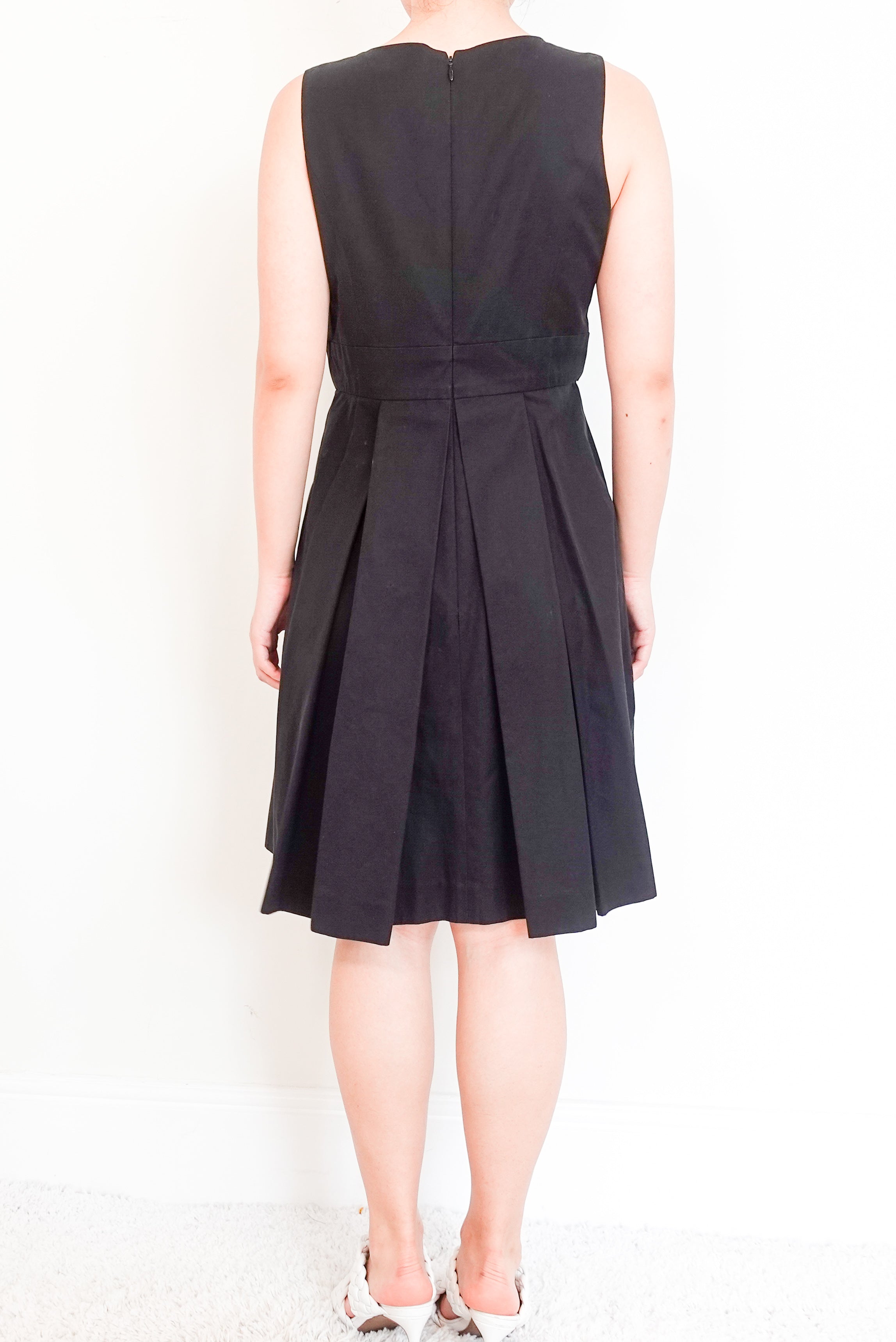 Chanel black pleated dress RRP £6.8k